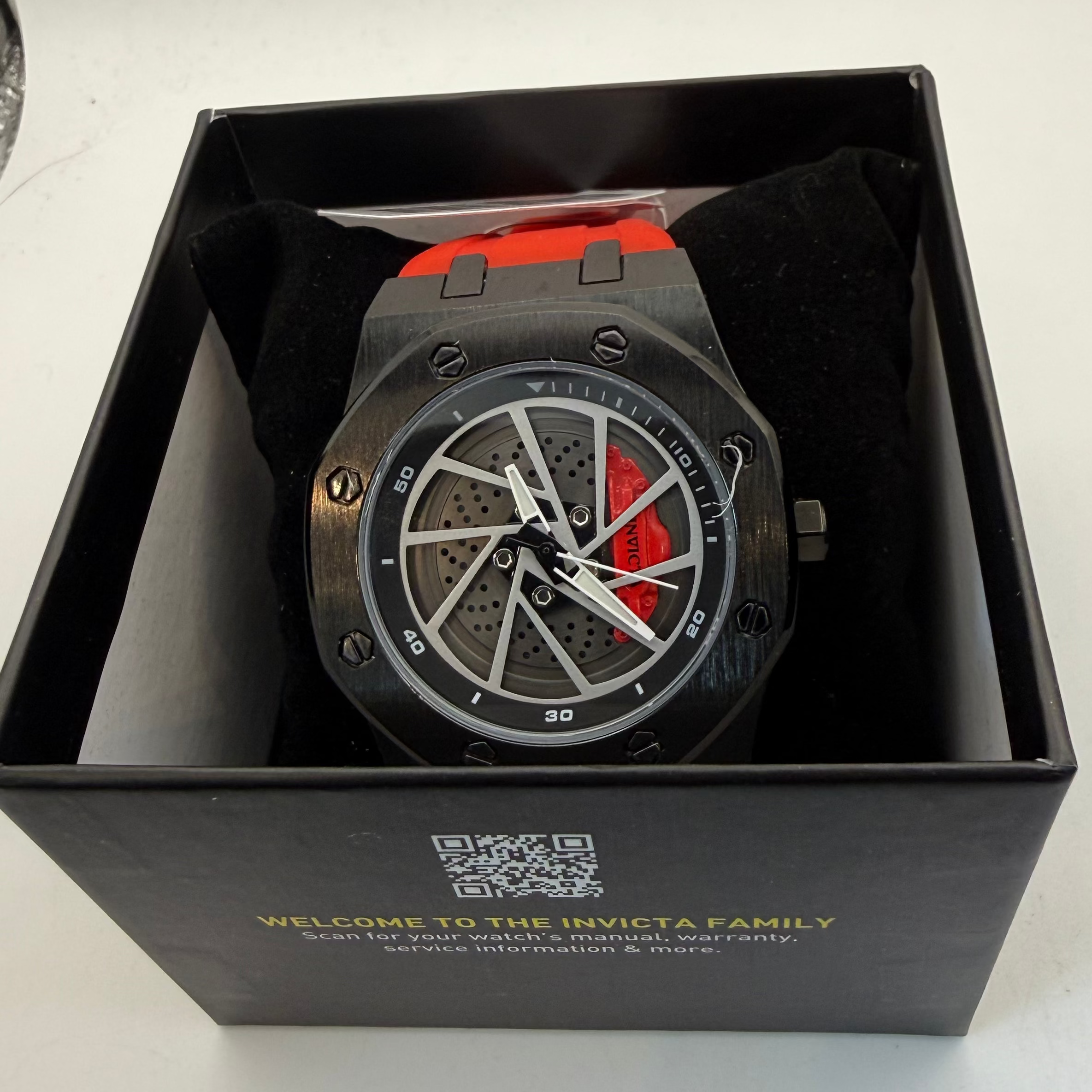 Invicta S1 Rally Style Skeleton Dial Watch