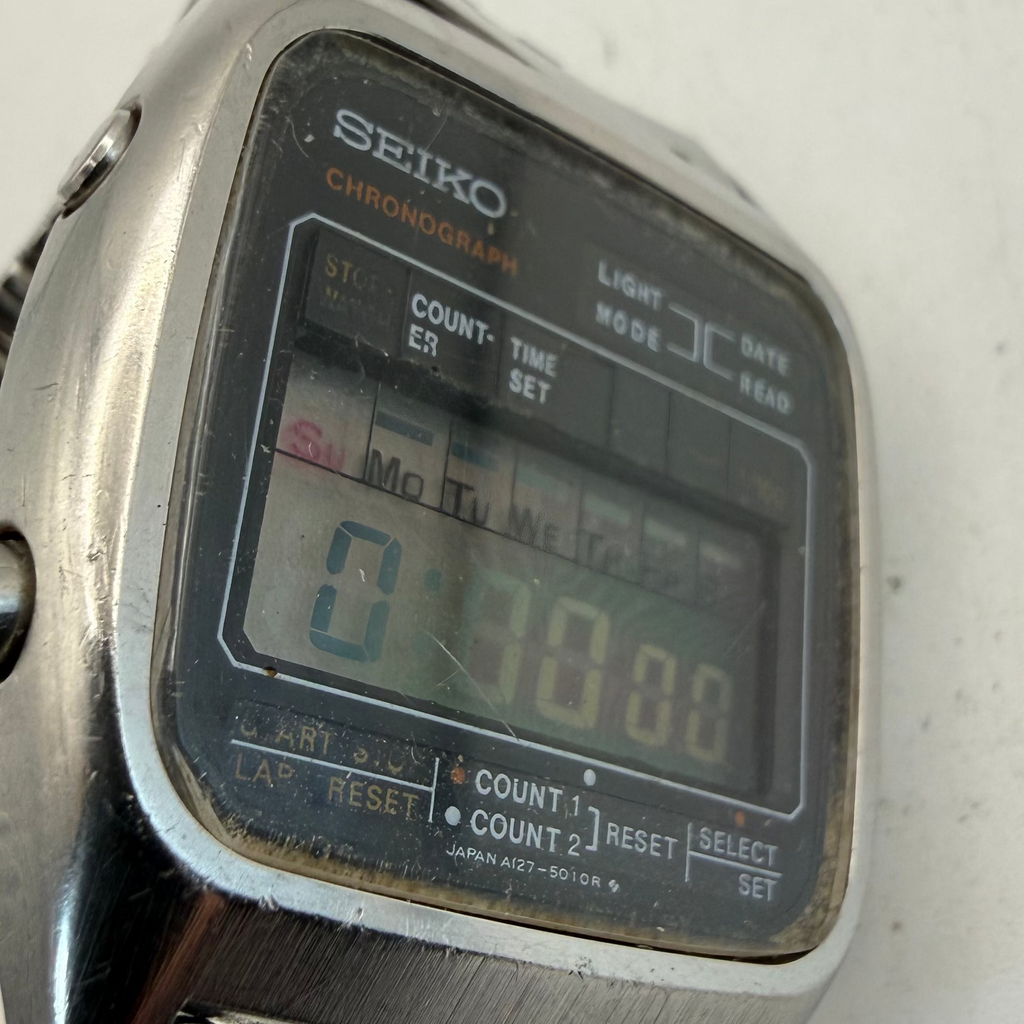 Vintage Seiko A127-5010 Digital Chronograph Watch (Fully Tested & Working)