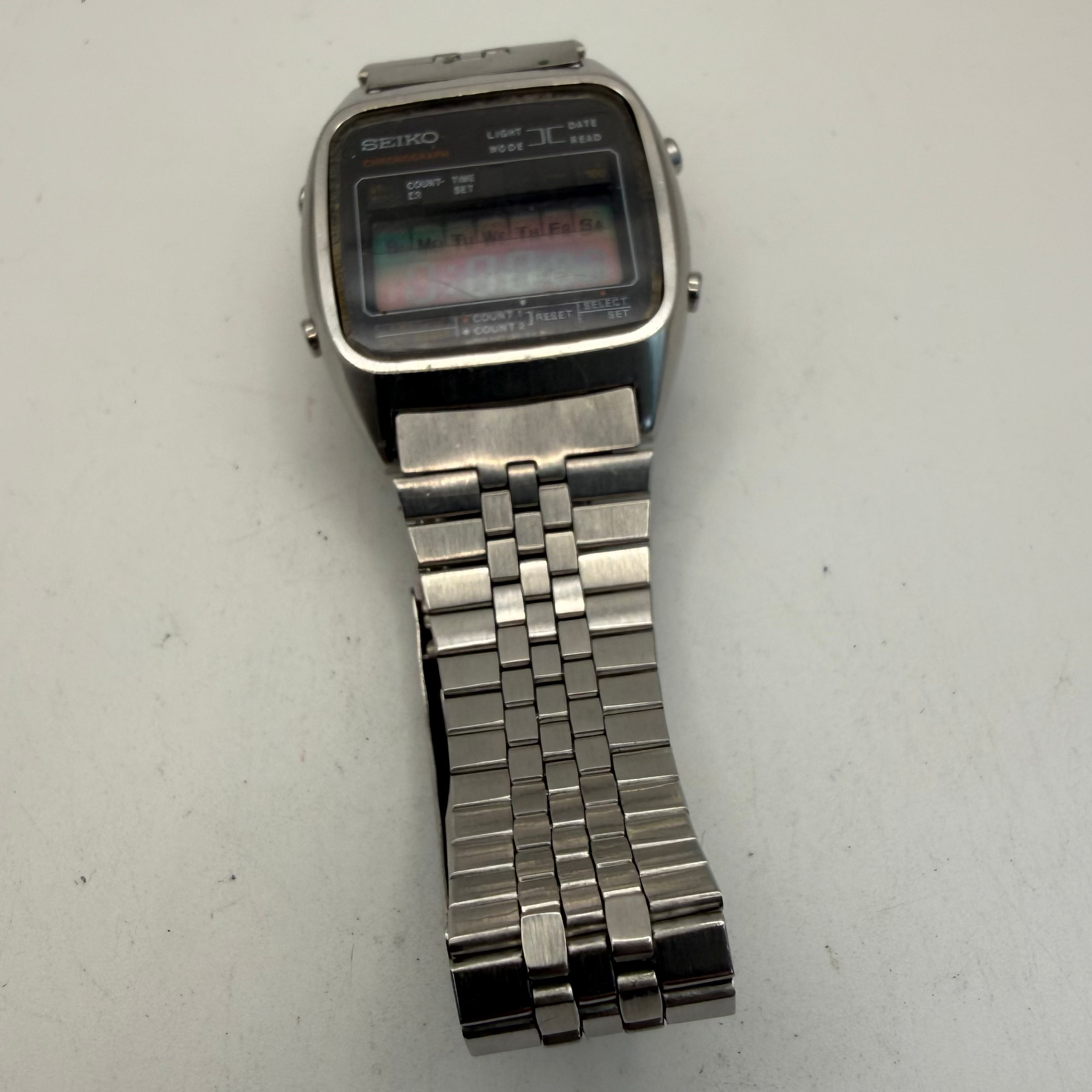 Vintage Seiko A127-5010 Digital Chronograph Watch (Fully Tested & Working)