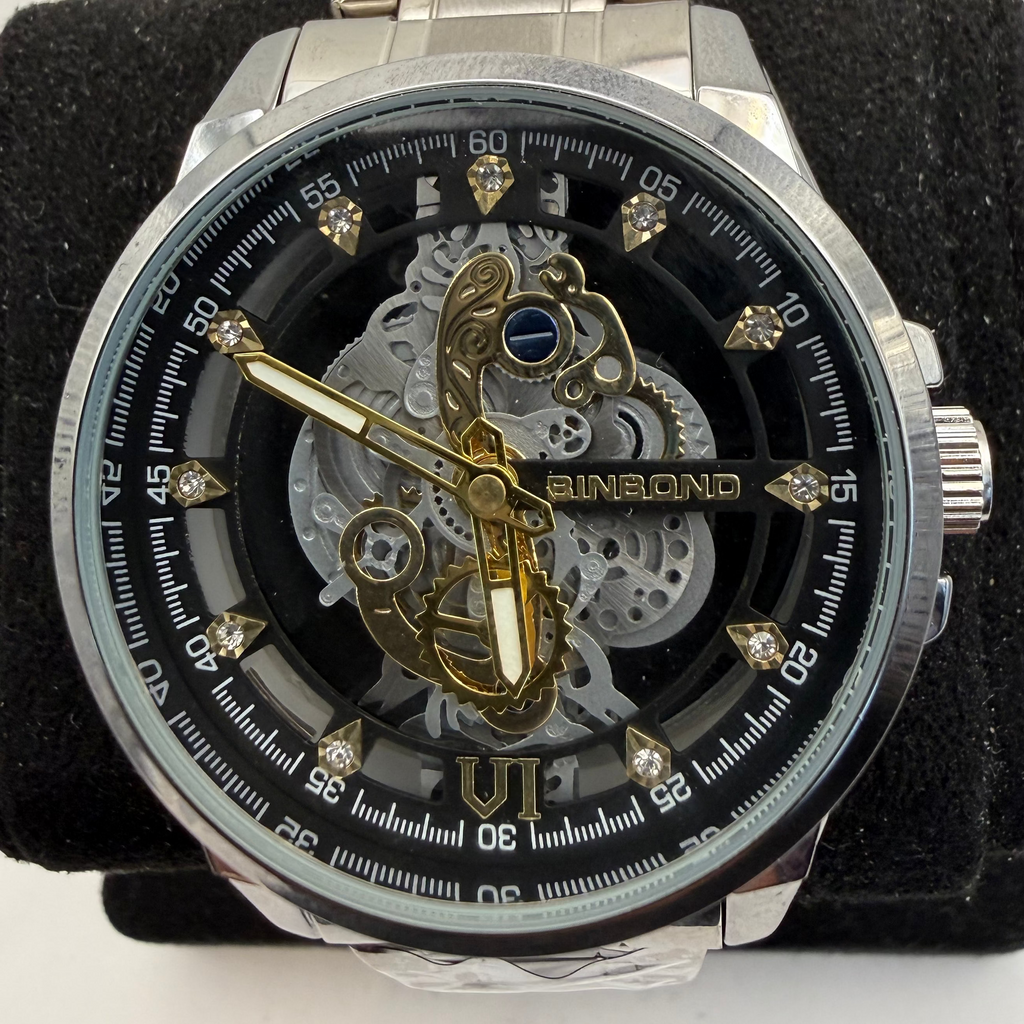 BINBOND Skeleton Quartz Watch (Fully Tested and Working)- £20.00