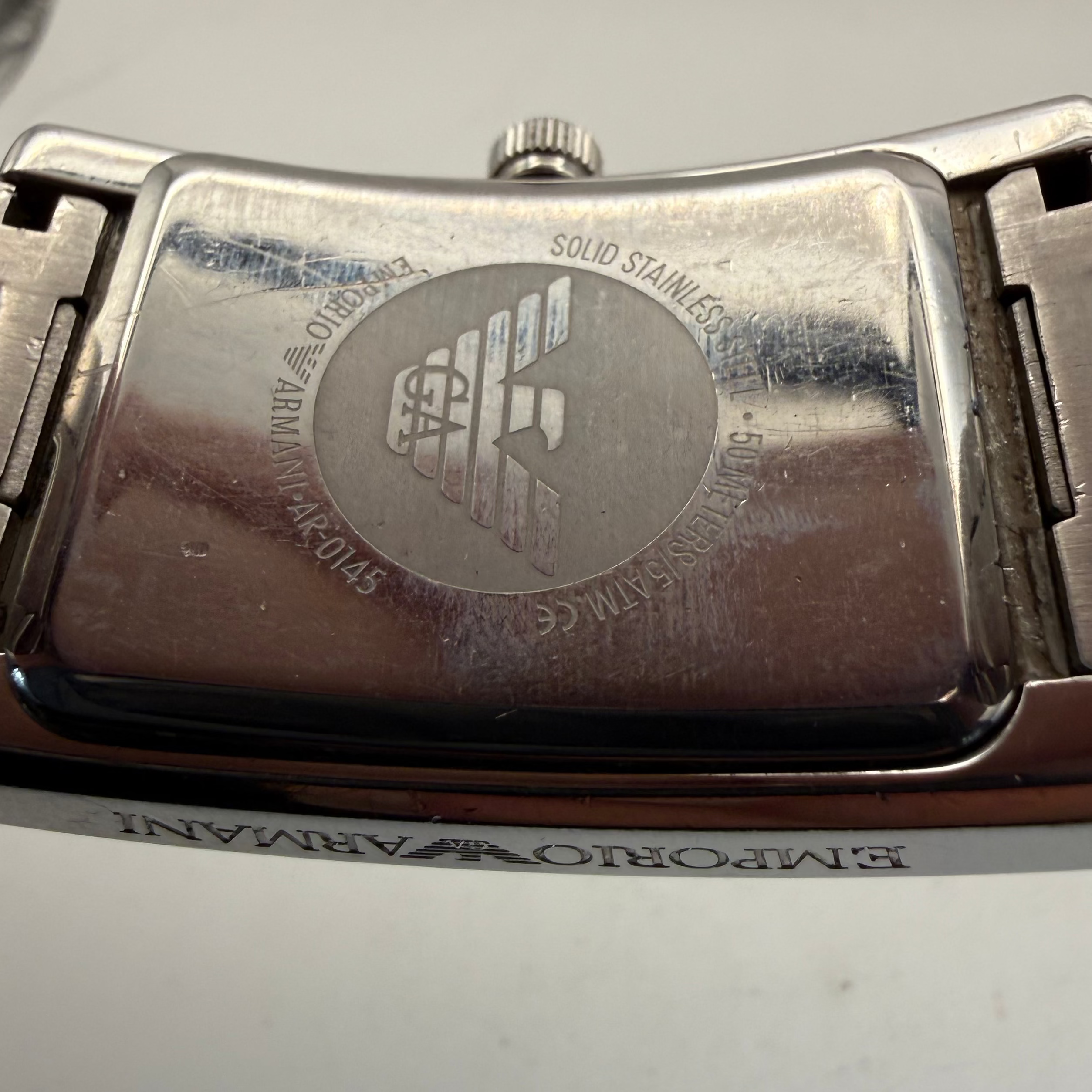 Emporio Armani AR0145 Rectangular Dress Watch (Fully Tested and Working)- £45.00