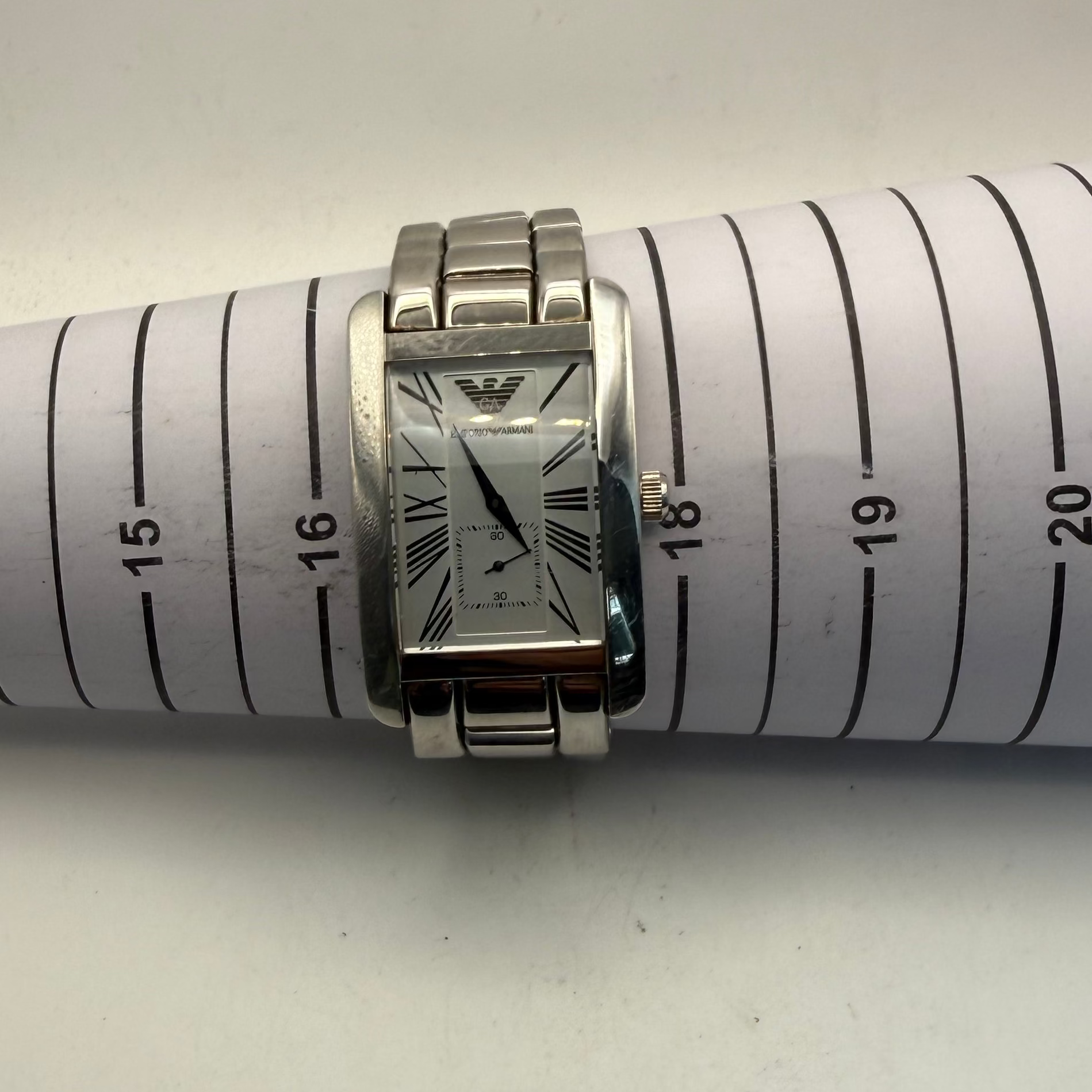 Emporio Armani AR0145 Rectangular Dress Watch (Fully Tested and Working)- £45.00