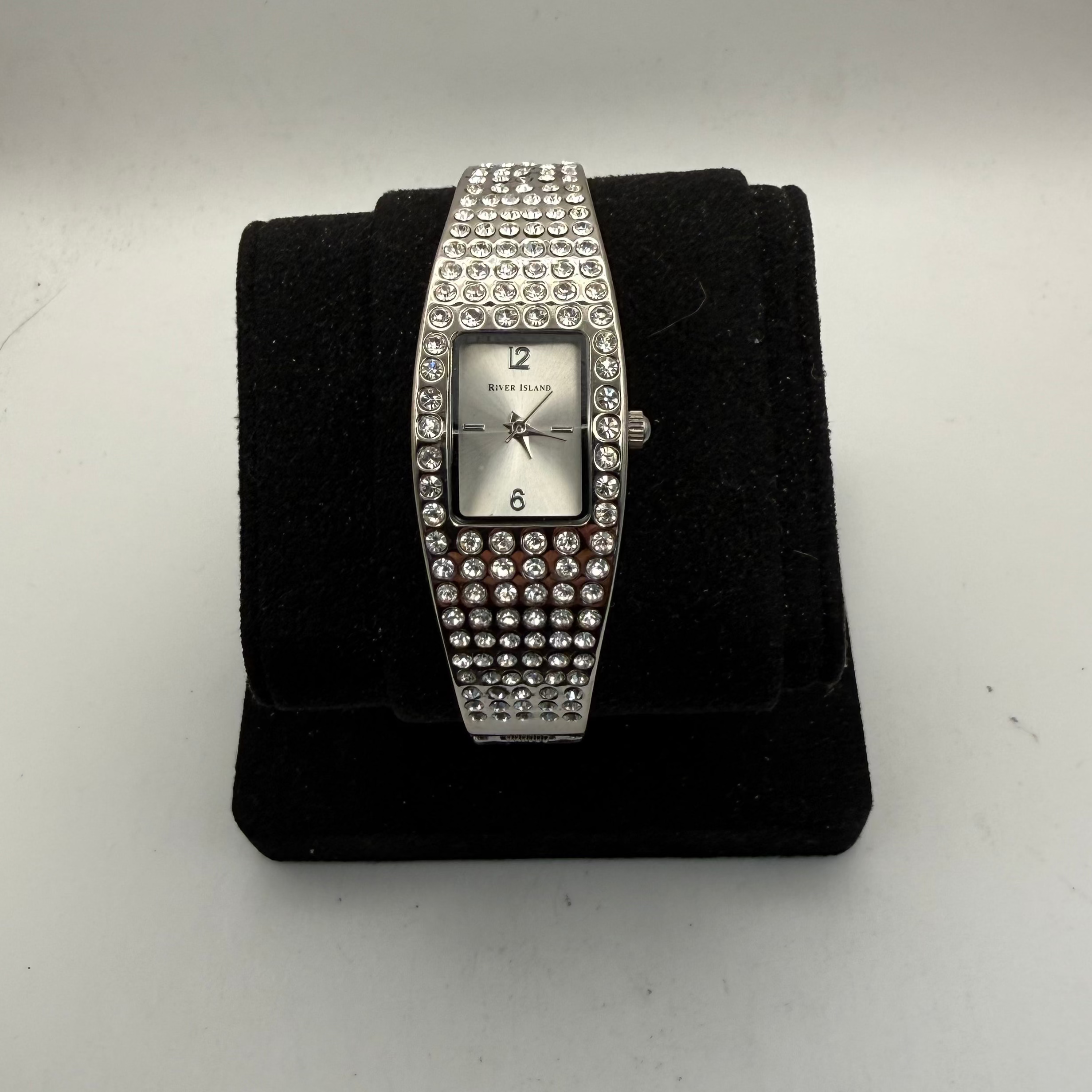 River Island Crystal Bangle Watch (Fully Tested and Working)- £10.00