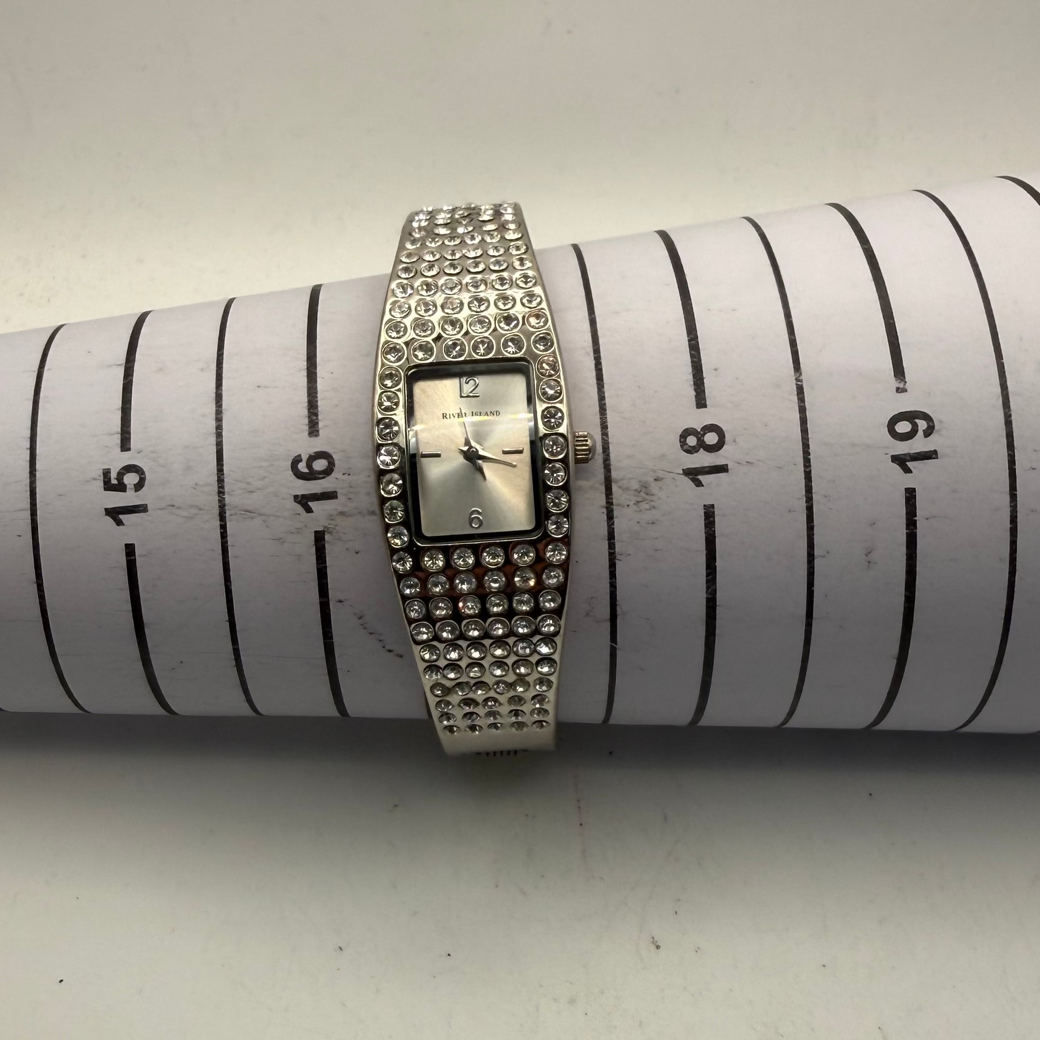 River Island Crystal Bangle Watch (Fully Tested and Working)- £10.00