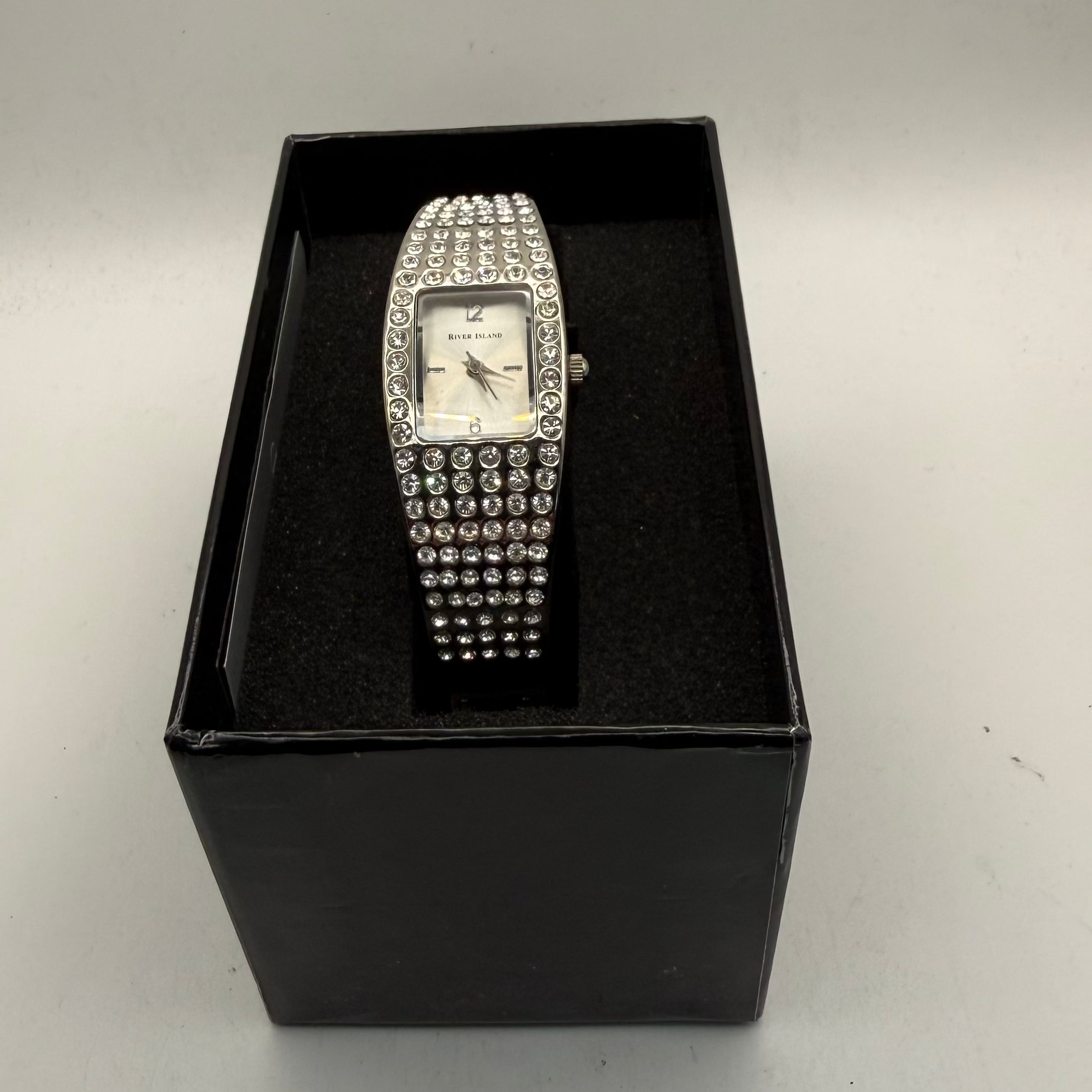 River Island Crystal Bangle Watch (Fully Tested and Working)- £10.00