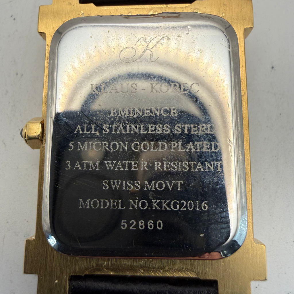 Klaus-Kobec Eminence Swiss Movt Date Watch (Fully Tested and Working)- £95.00
