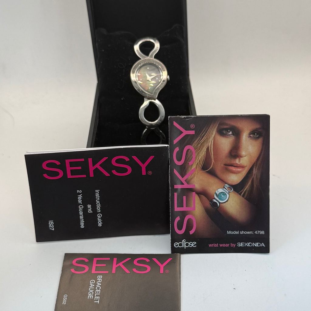Seksy Eclipse Ladies Bracelet Watch Model 4989 (Fully Tested and Working)