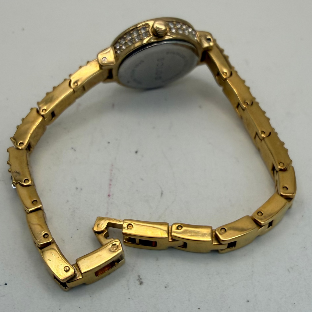 Solo Ladies Crystal Bracelet Watch Gold Tone Full Set (Fully Tested and Working)- £12.00