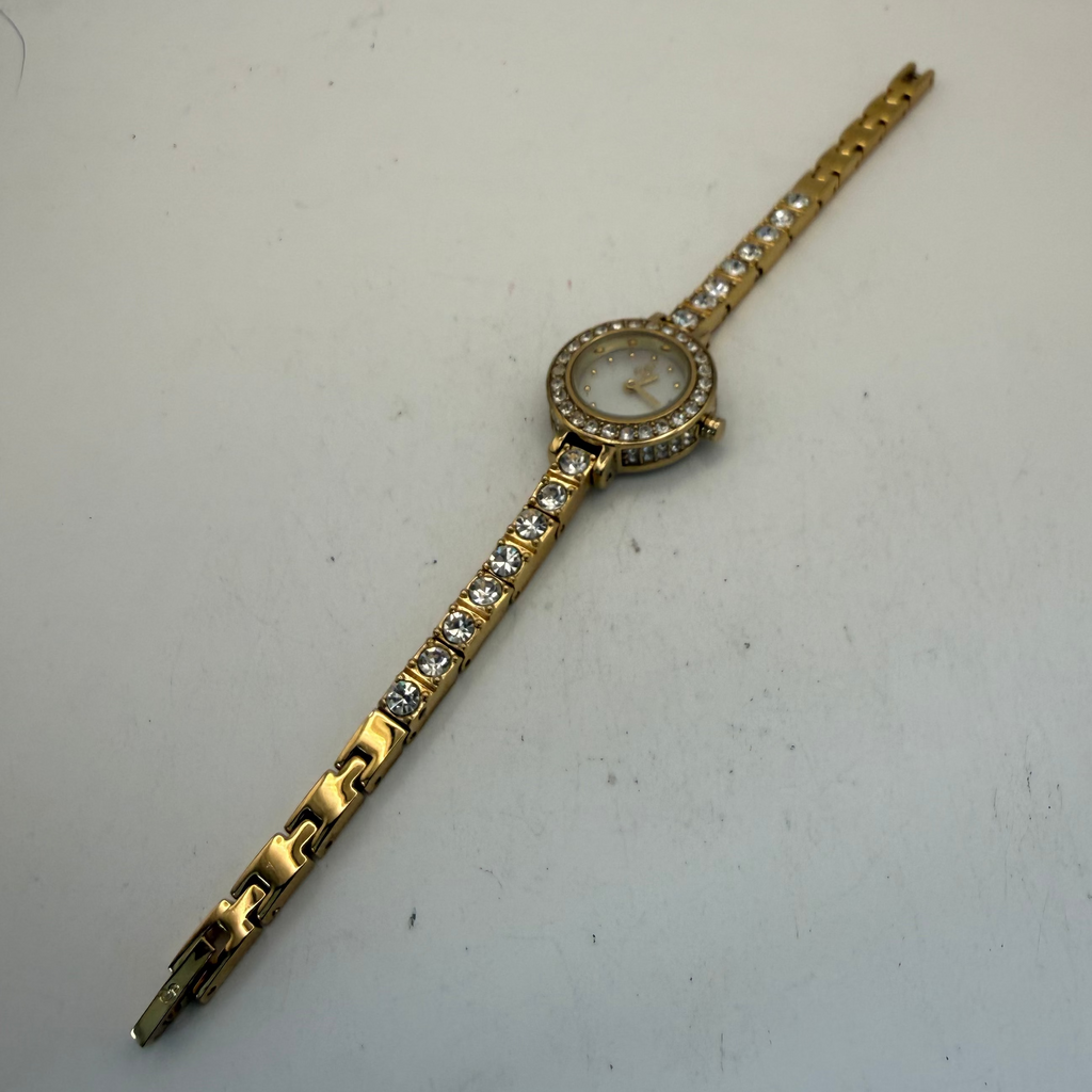 Solo Ladies Crystal Bracelet Watch Gold Tone Full Set (Fully Tested and Working)- £12.00