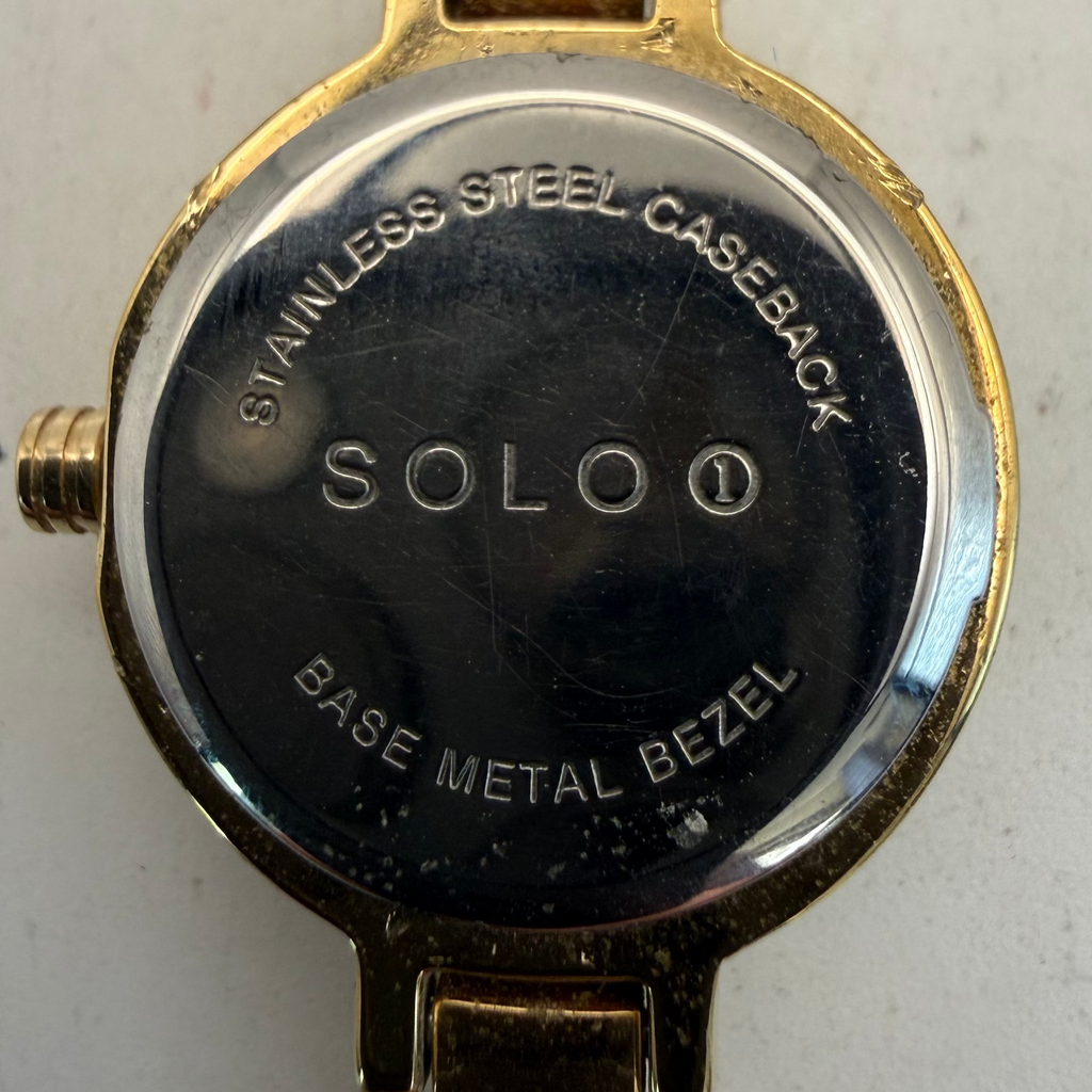 Solo Ladies Crystal Bracelet Watch Gold Tone Full Set (Fully Tested and Working)- £12.00