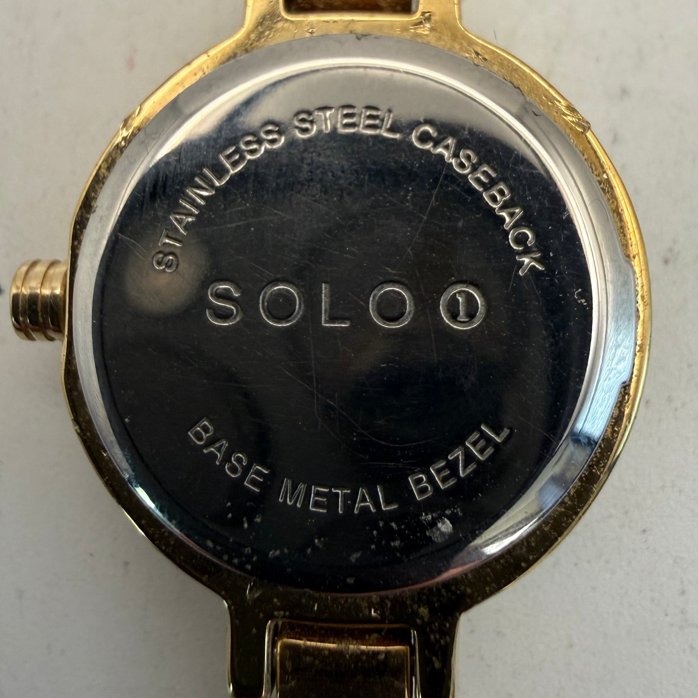 Solo Ladies Crystal Bracelet Watch Gold Tone Full Set (Fully Tested and Working)- £12.00