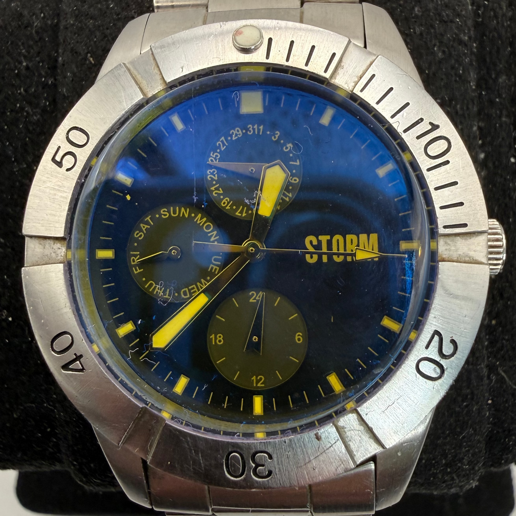 Storm Multilucre Blue Dial Quartz (Fully Tested and Working)- £45.00