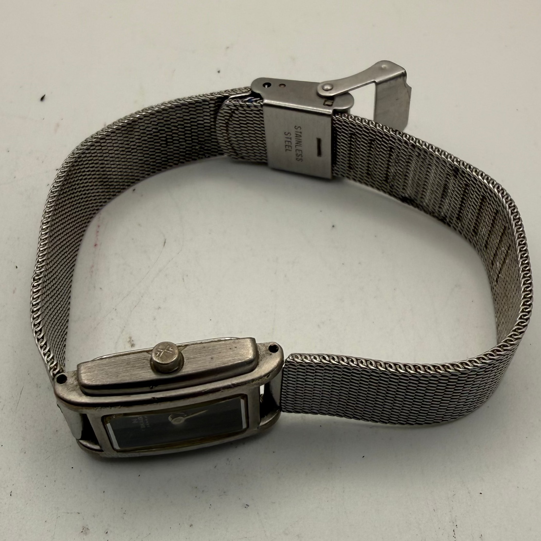Skagen Denmark Ladies Rectangular Mesh Bracelet Watch 55SSXB (Fully Tested and Working)- £25.00