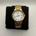 Rotary Gold Tone Date Watch White Roman Dial Quartz (Fully Tested and Working)- £50.00