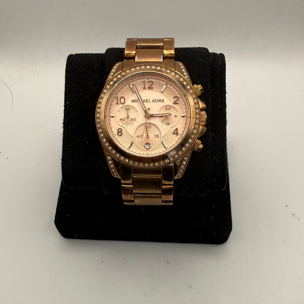 Michael Kors Rose Gold Chronograph Ladies Watch MK-5263 (Fully Tested and Working)- £50.00