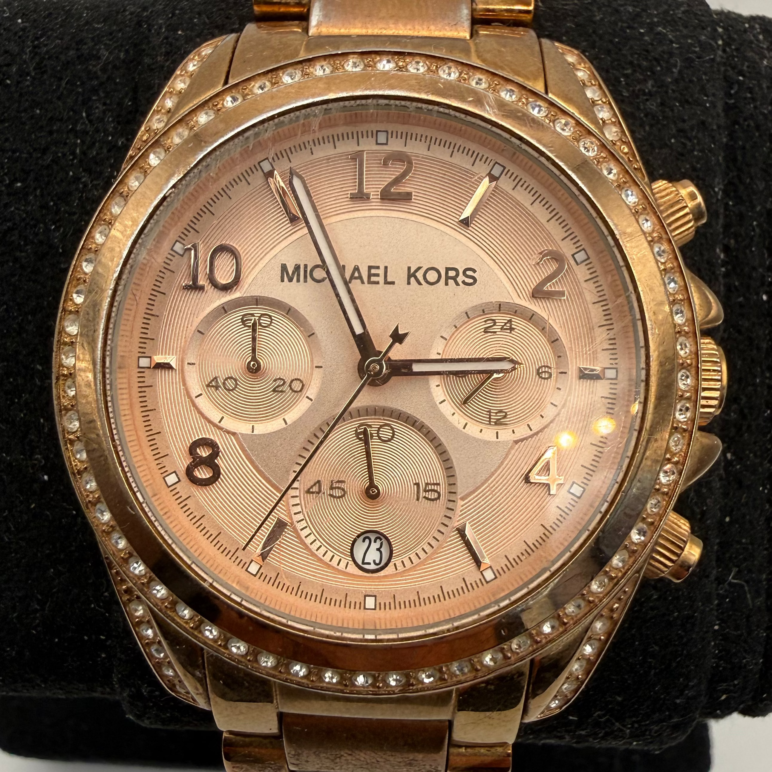 Michael Kors Rose Gold Chronograph Ladies Watch MK-5263 (Fully Tested and Working)- £50.00
