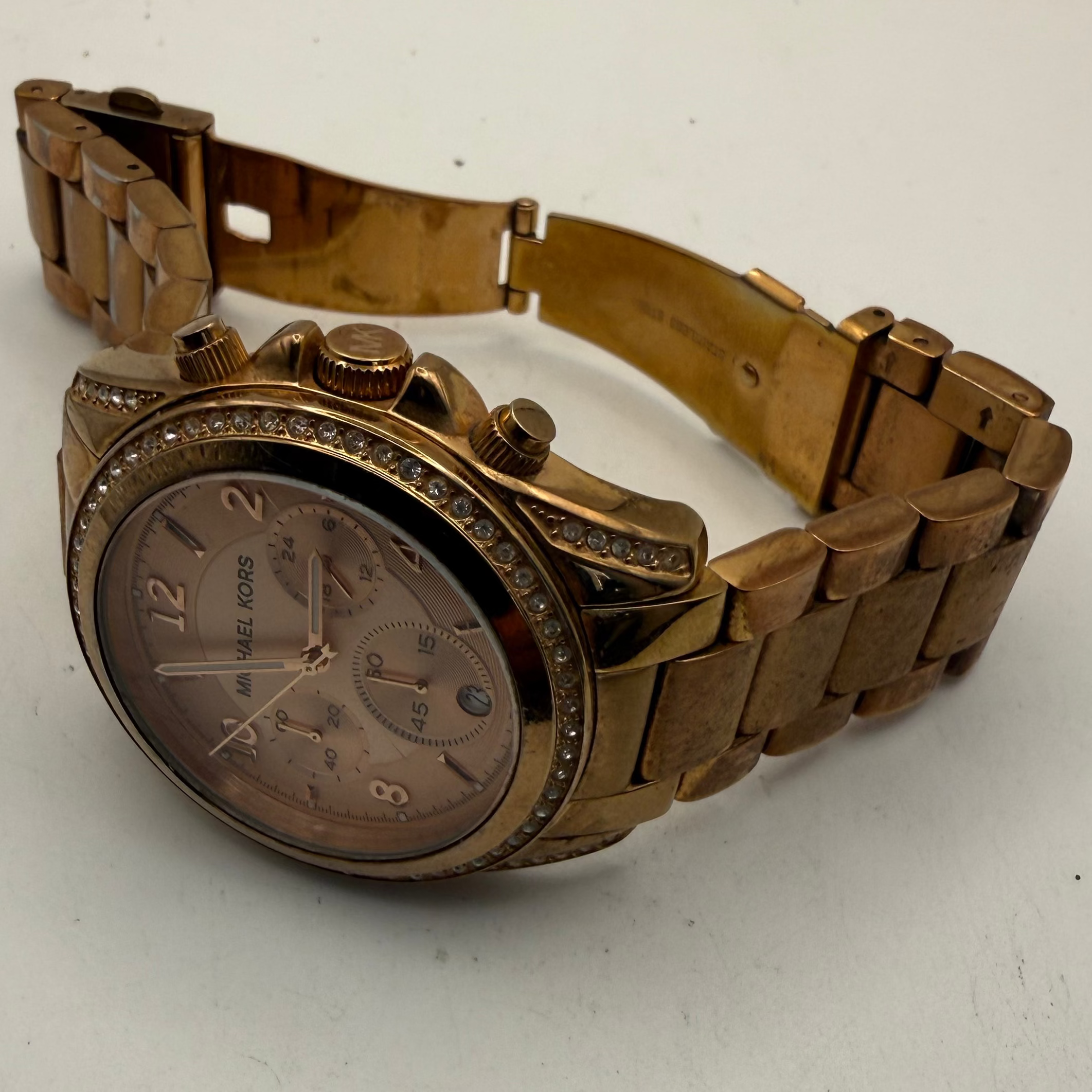 Michael Kors Rose Gold Chronograph Ladies Watch MK-5263 (Fully Tested and Working)- £50.00