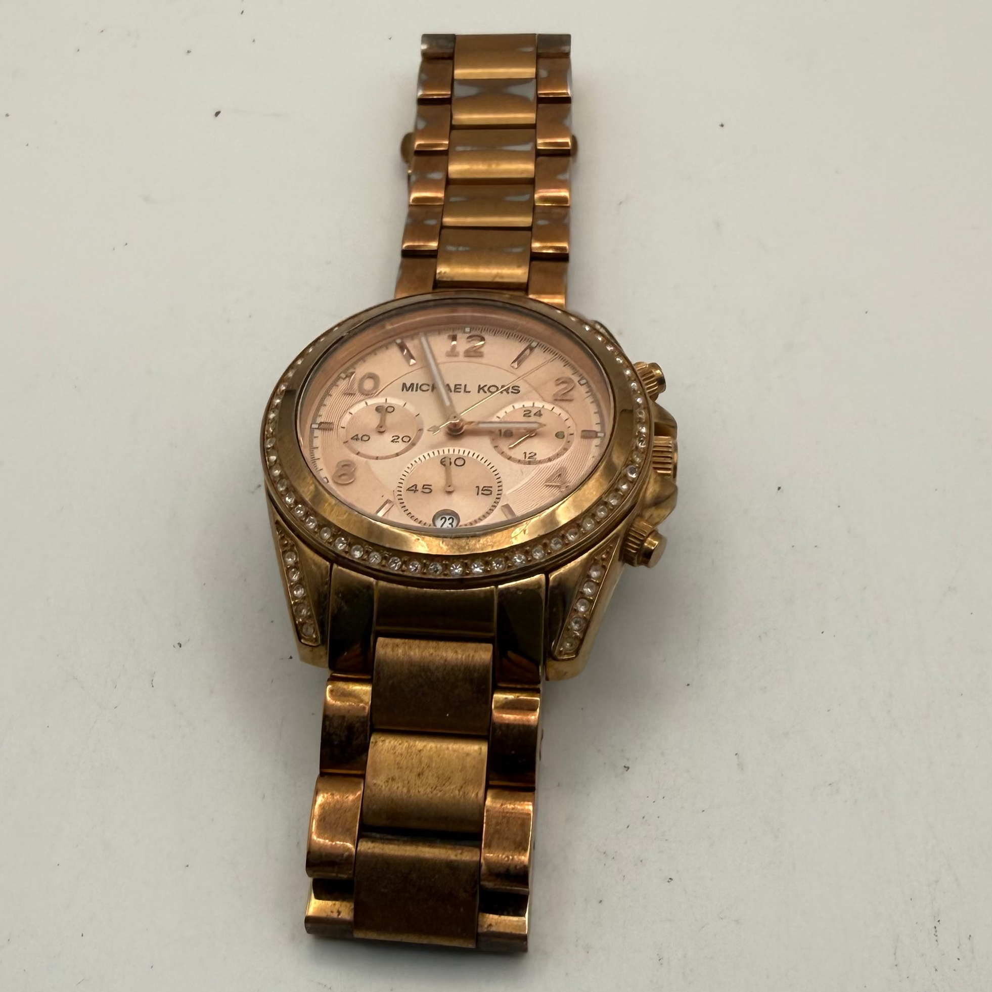 Michael Kors Rose Gold Chronograph Ladies Watch MK-5263 (Fully Tested and Working)- £50.00