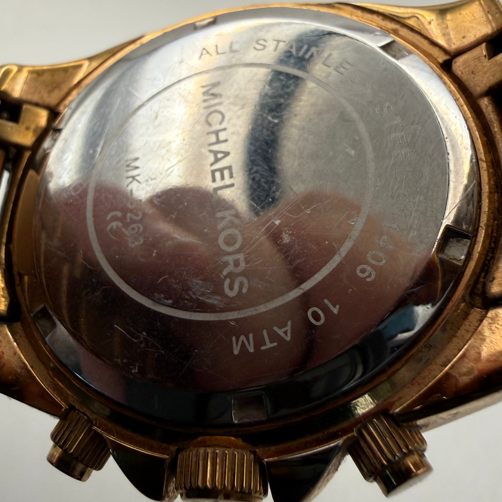 Michael Kors Rose Gold Chronograph Ladies Watch MK-5263 (Fully Tested and Working)- £50.00