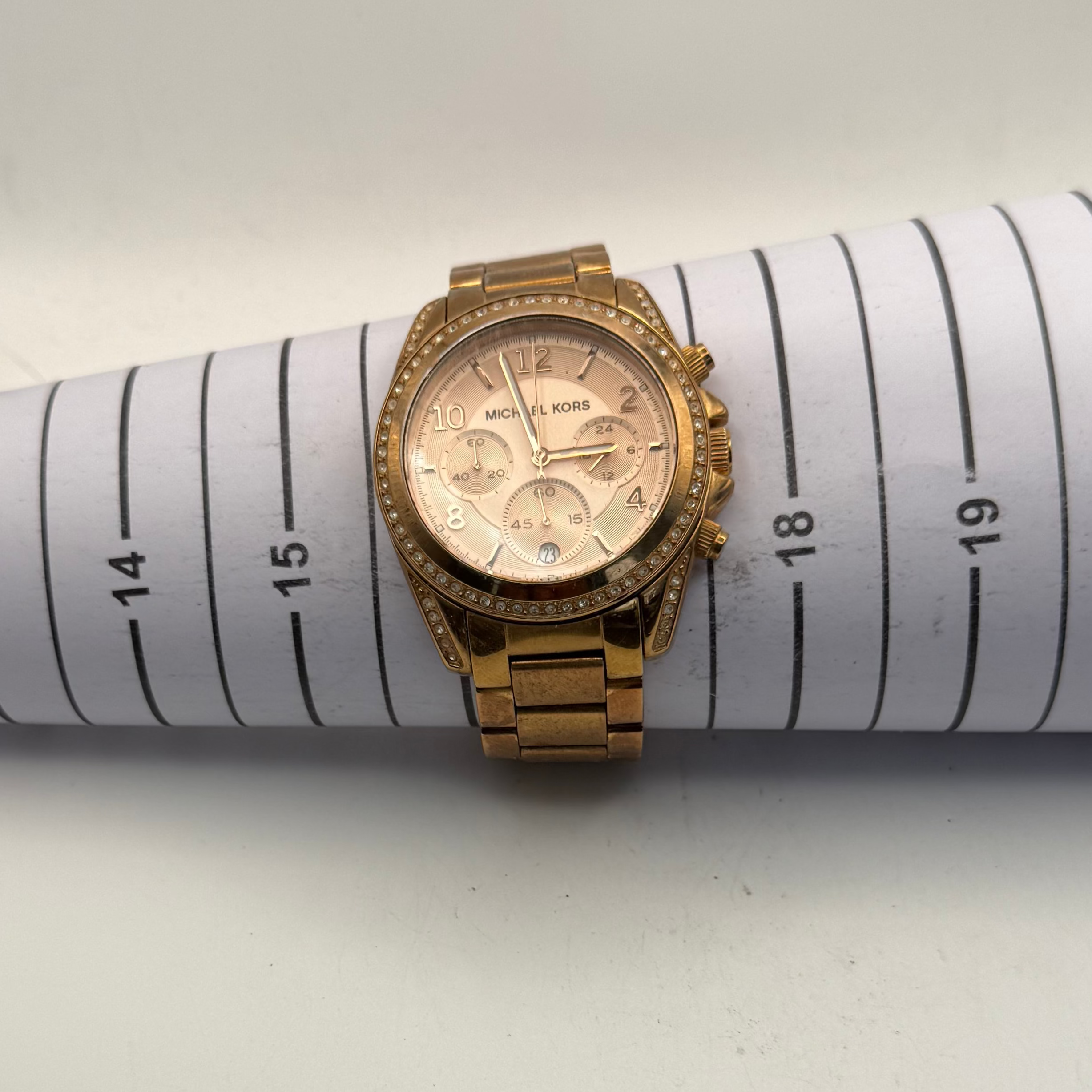 Michael Kors Rose Gold Chronograph Ladies Watch MK-5263 (Fully Tested and Working)- £50.00