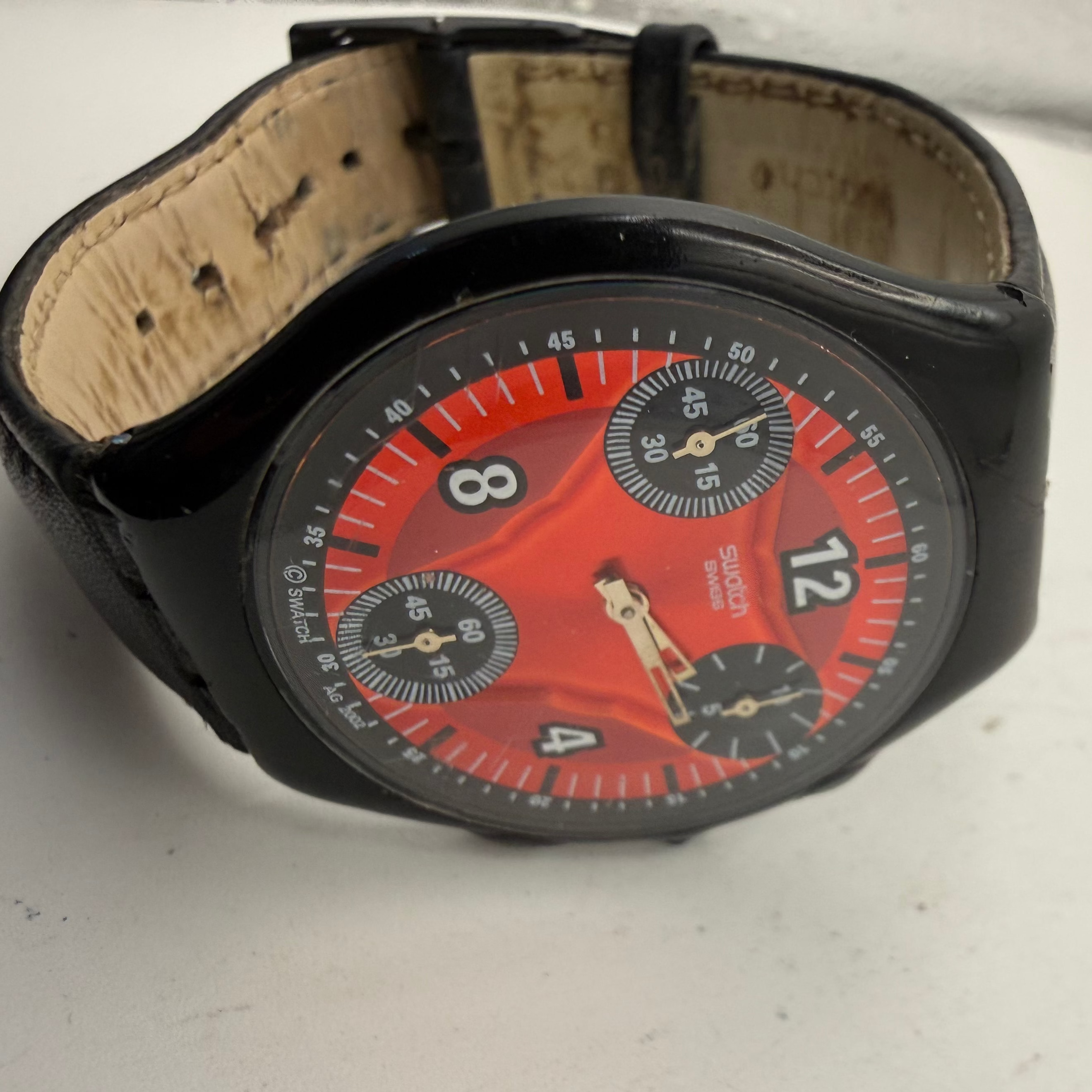 Swatch Irony Chronograph AG 2002 Red Dial (Fully Tested and Working)- £45.00