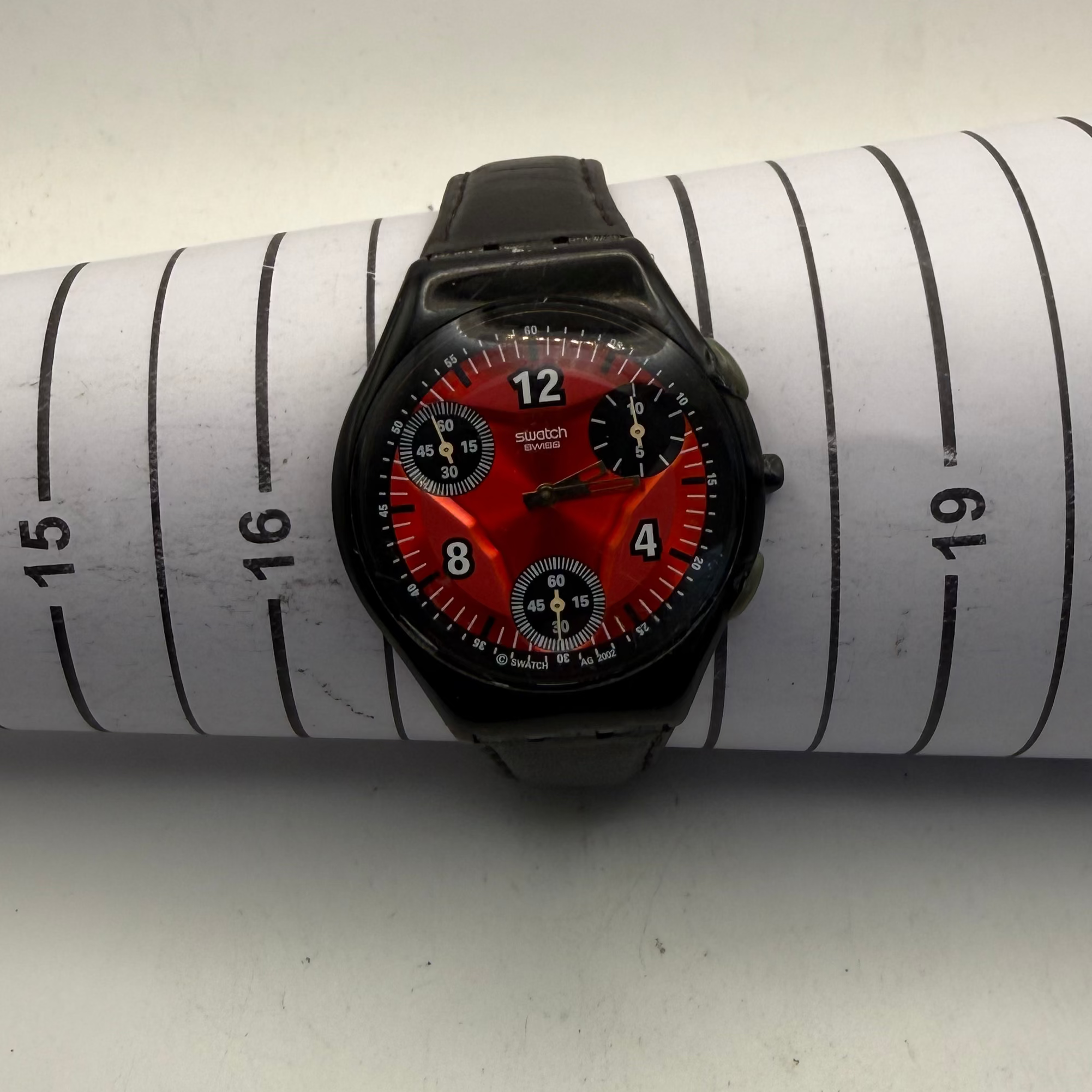 Swatch Irony Chronograph AG 2002 Red Dial (Fully Tested and Working)- £45.00