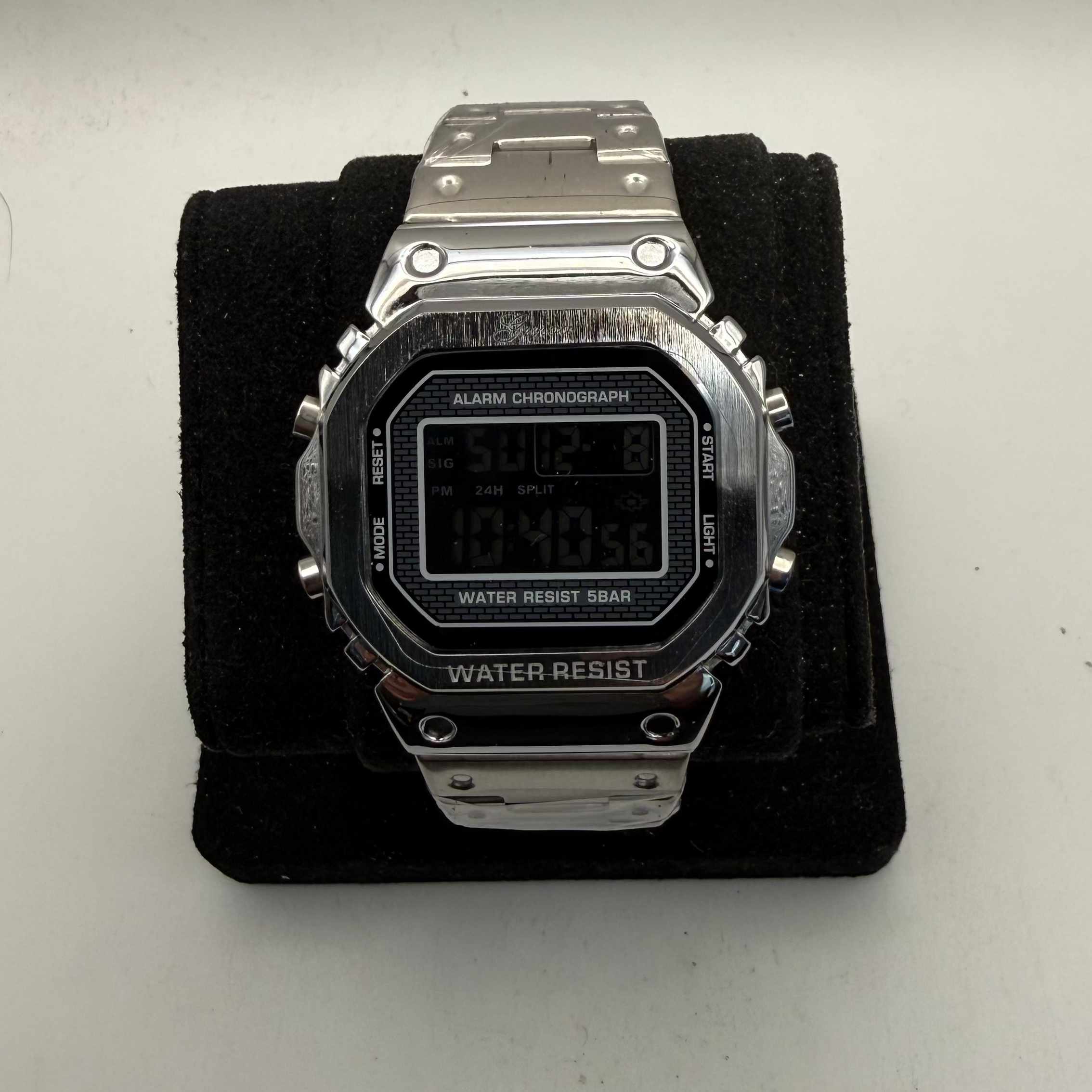 Genoa Alarm Chronograph Digital Watch Stainless Steel (Fully Tested and Working)- £15.00
