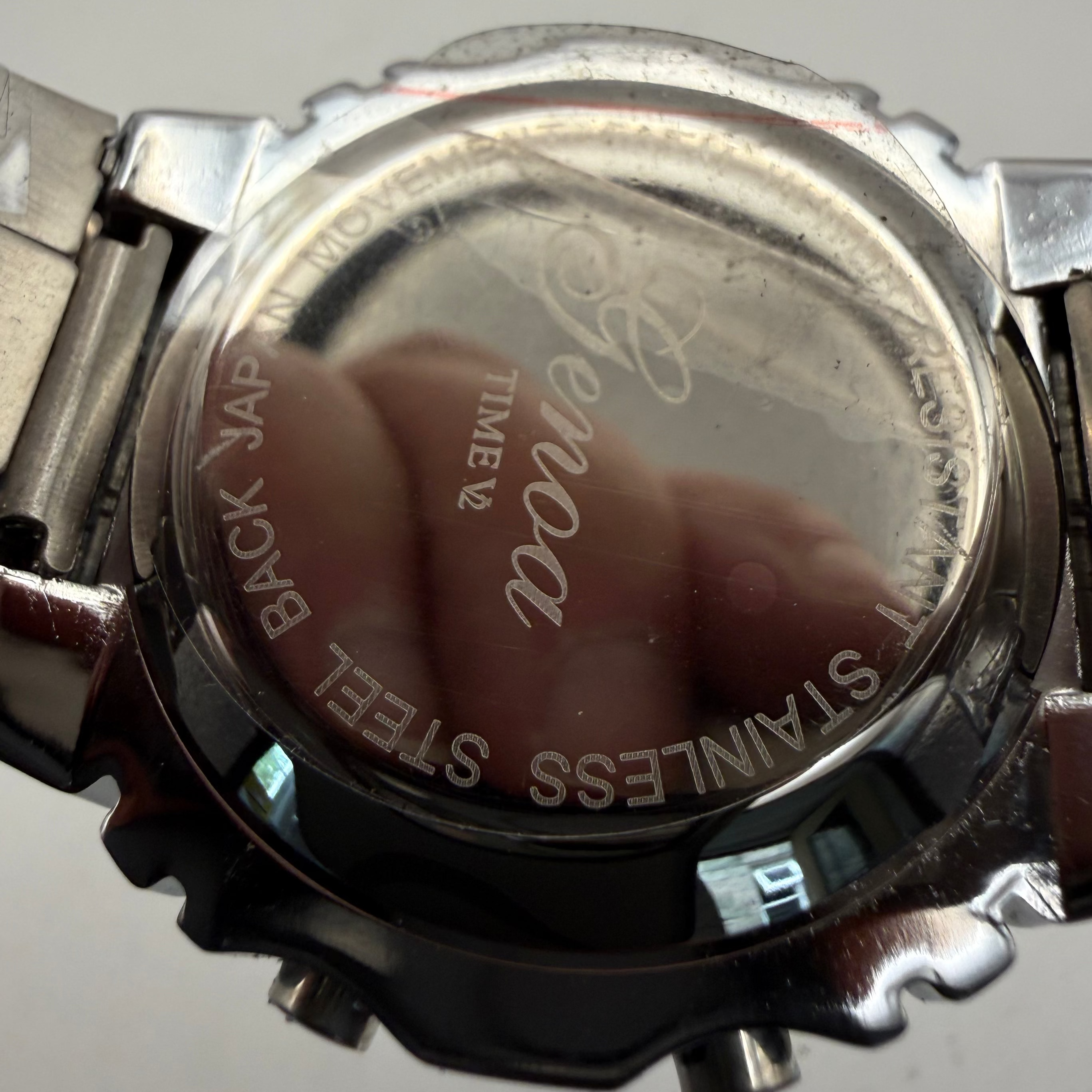 Genoa Alarm Chronograph Digital Watch Stainless Steel (Fully Tested and Working)- £15.00