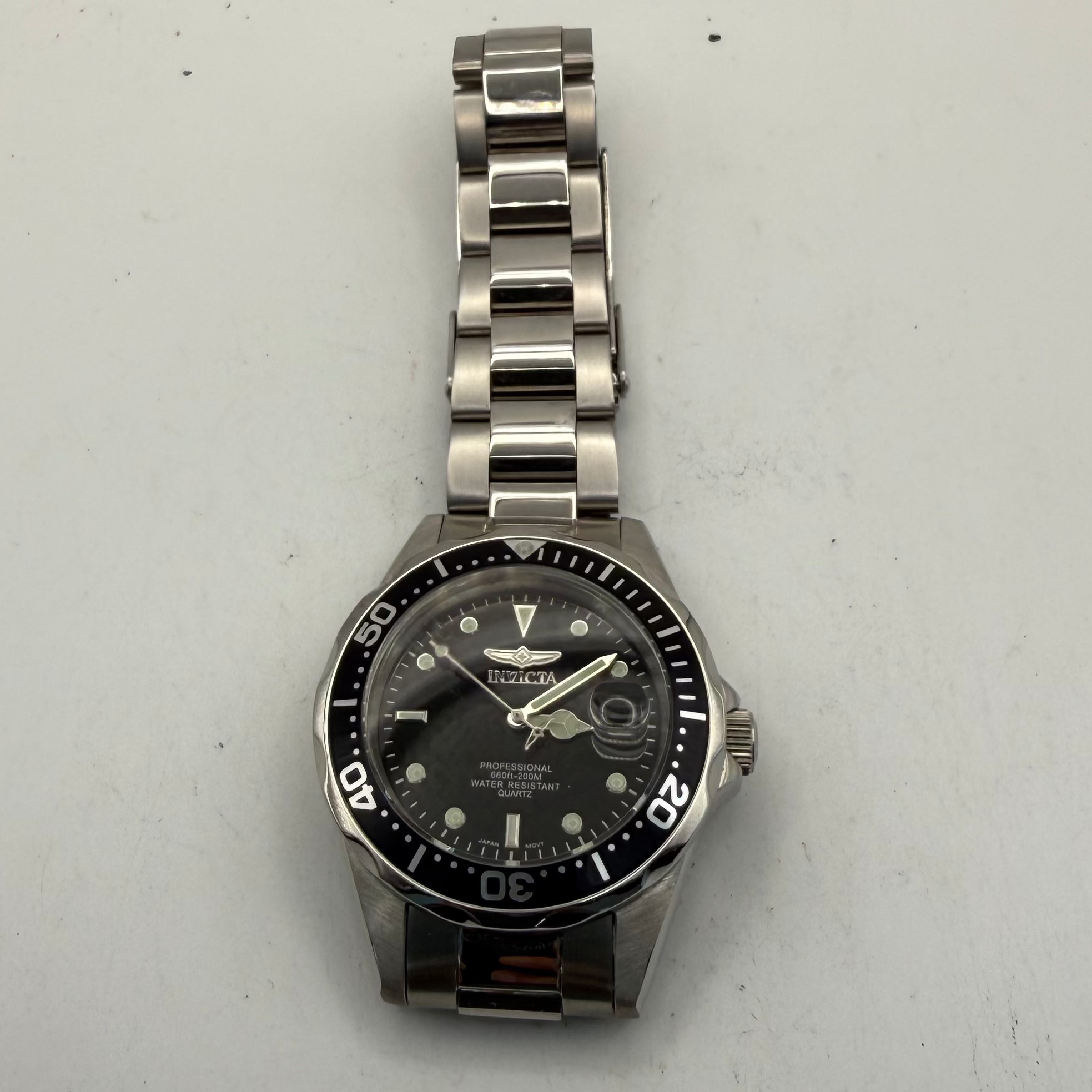 Invicta Pro Diver 8932 Men's Black Dial 200m Quartz Watch Boxed (Fully Tested and Working)- £55.00