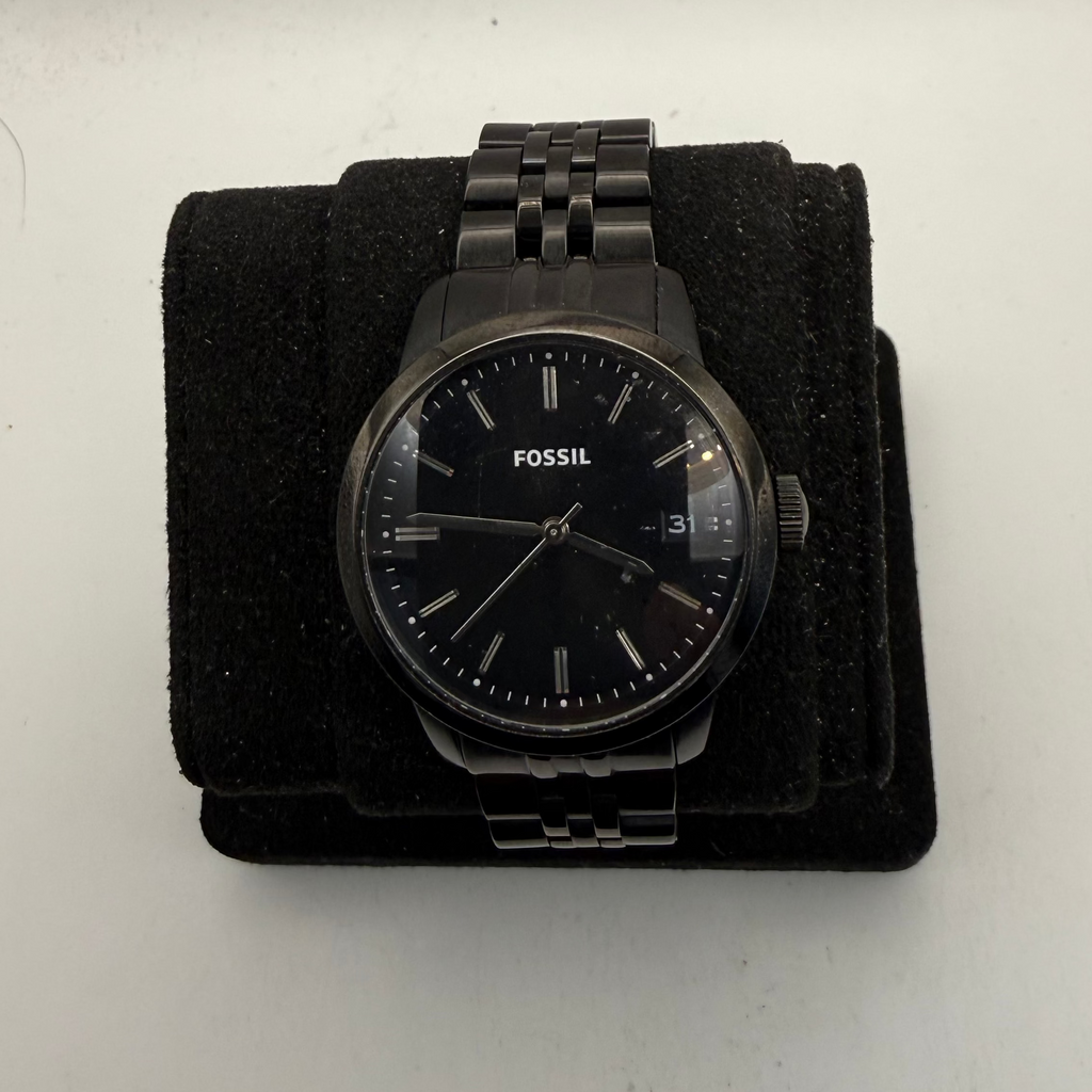 Fossil FS4820 Men's Black Stainless Steel Date Watch (Fully Tested and Working)- £40.00