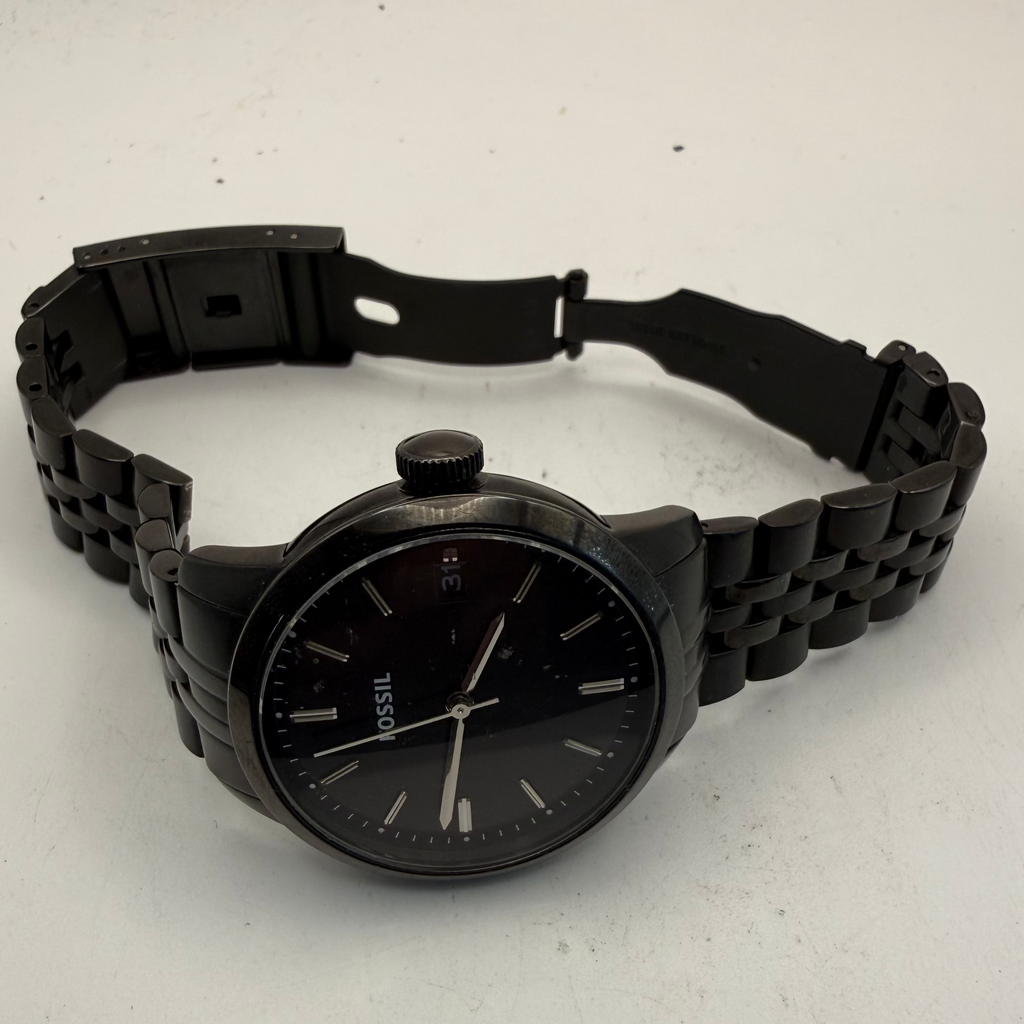 Fossil FS4820 Men's Black Stainless Steel Date Watch (Fully Tested and Working)- £40.00