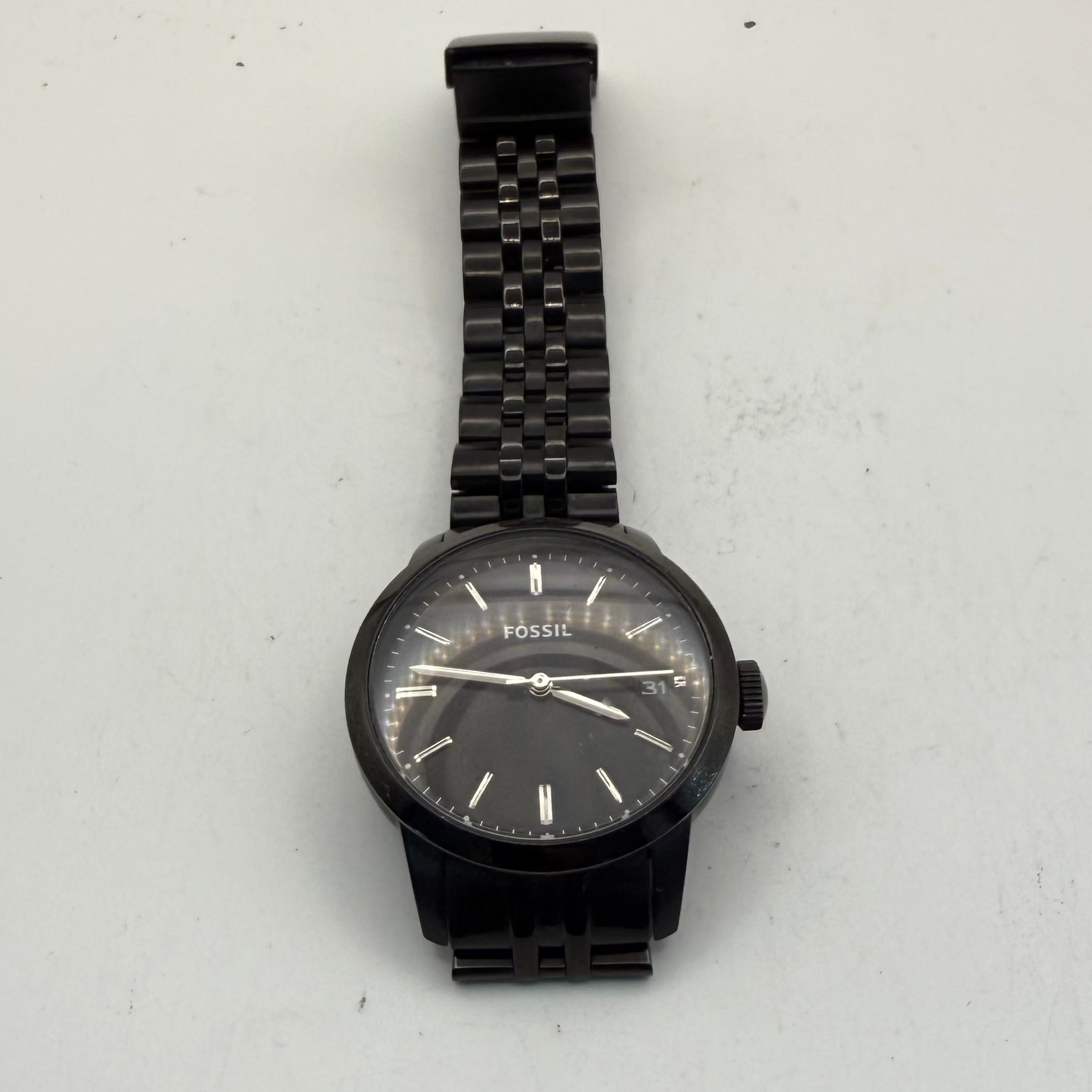 Fossil FS4820 Men's Black Stainless Steel Date Watch (Fully Tested and Working)- £40.00