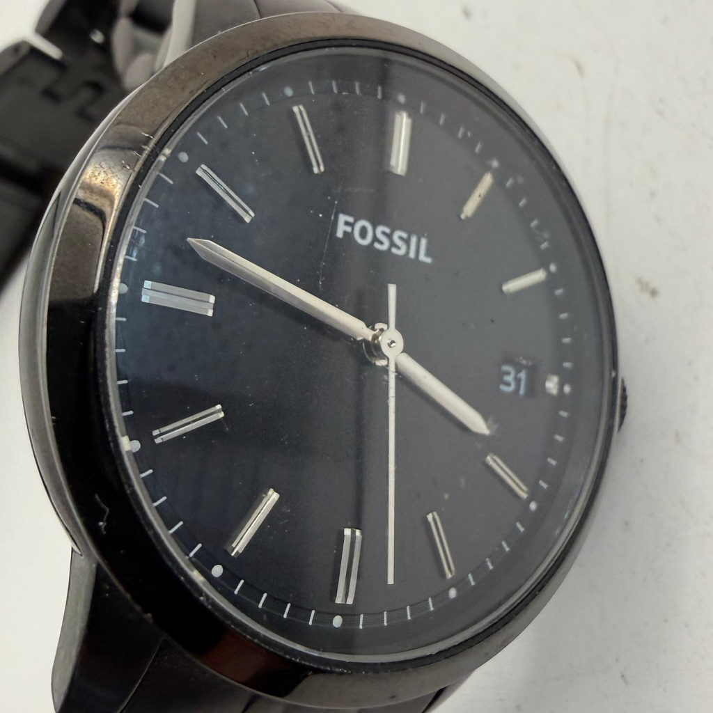 Fossil FS4820 Men's Black Stainless Steel Date Watch (Fully Tested and Working)- £40.00
