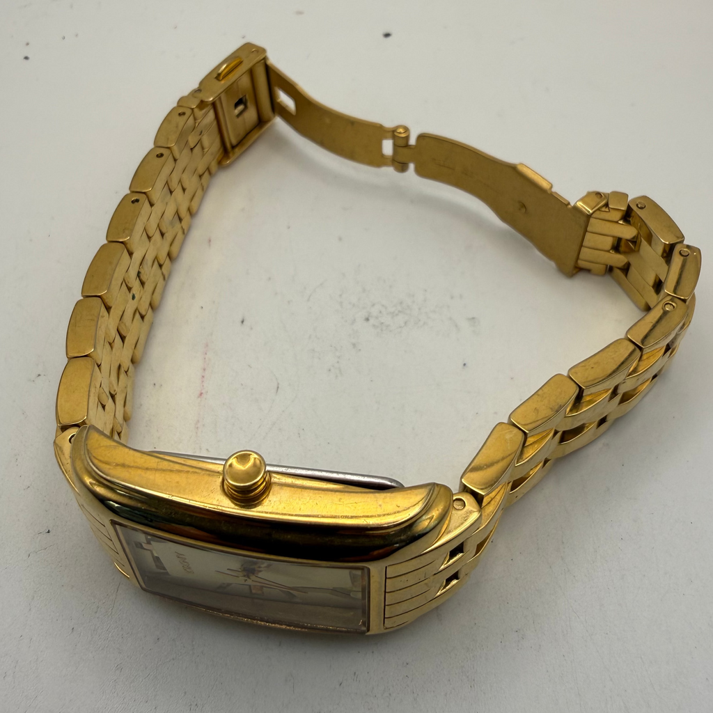 DKNY Ladies Gold Tone Rectangular Quartz Watch (Fully Tested and Working- £30.00