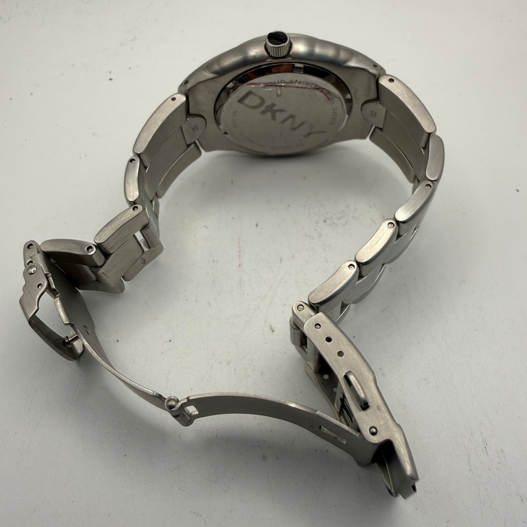 DKNY Stainless Steel Date Quartz Watch 43mm (Fully Tested and Working)- £45.00