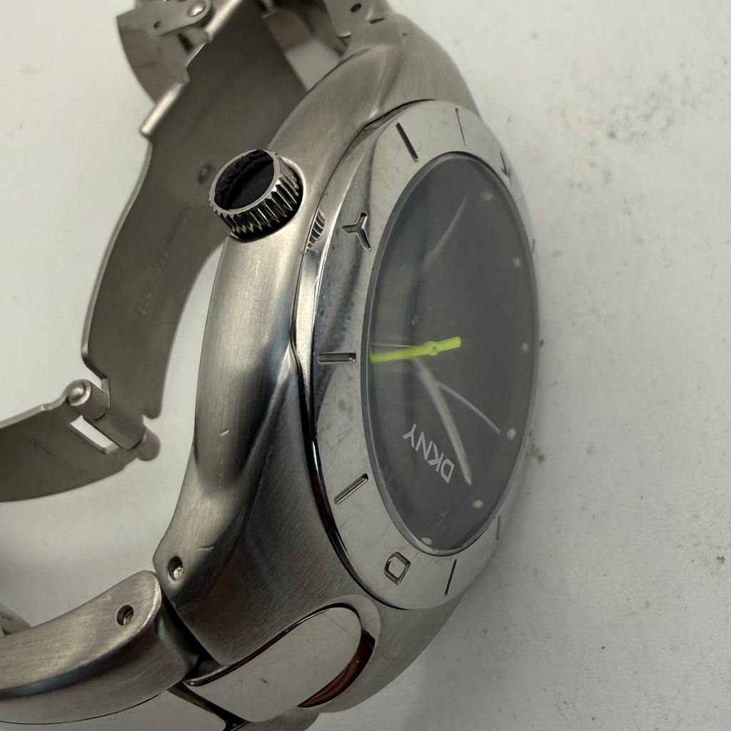 DKNY Stainless Steel Date Quartz Watch 43mm (Fully Tested and Working)- £45.00