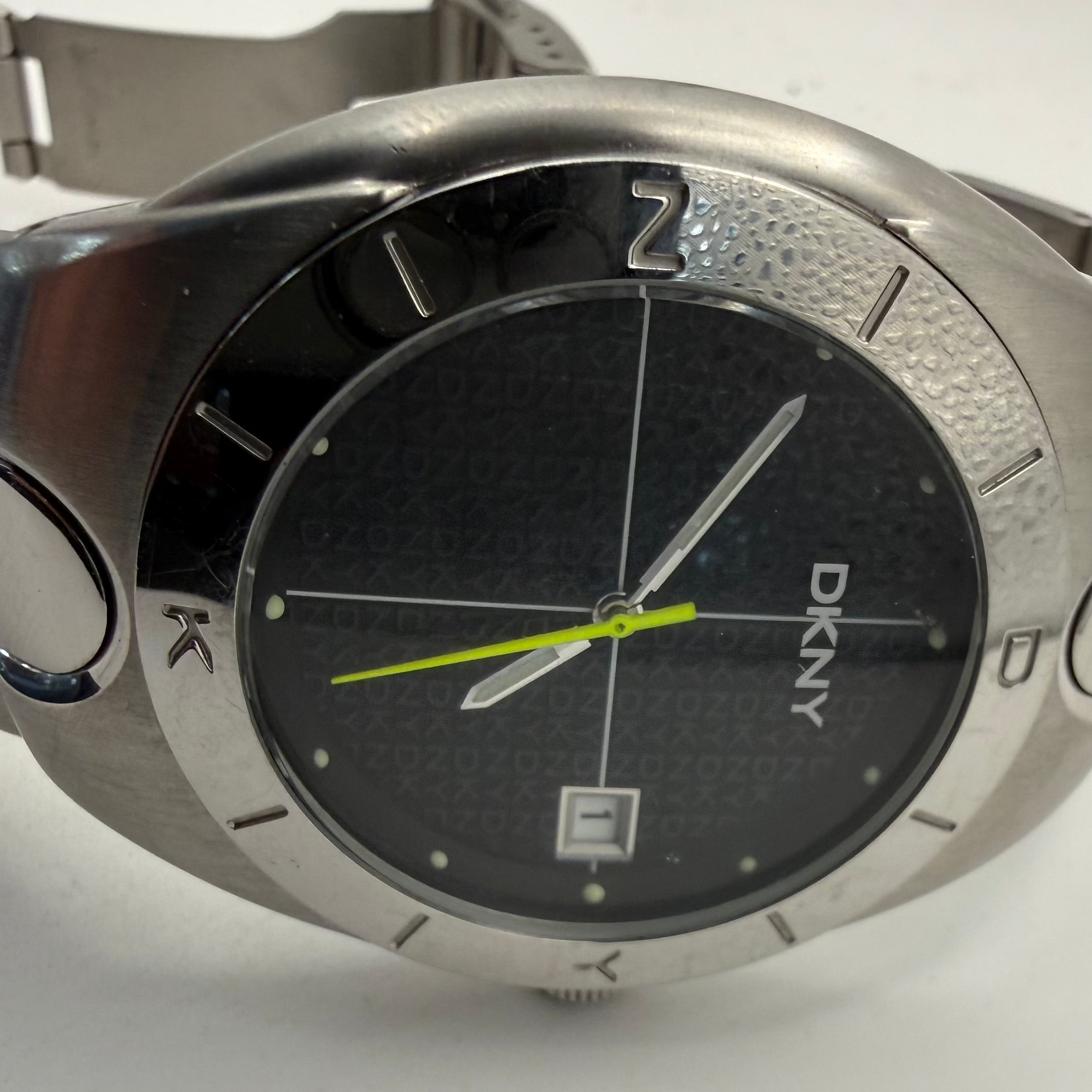 DKNY Stainless Steel Date Quartz Watch 43mm (Fully Tested and Working)- £45.00