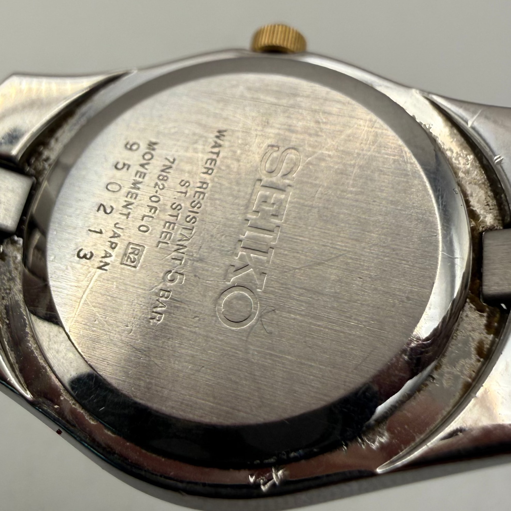 Seiko Ladies Two-Tone Quartz Watch – White Dial – New Battery Fitted- £35.00