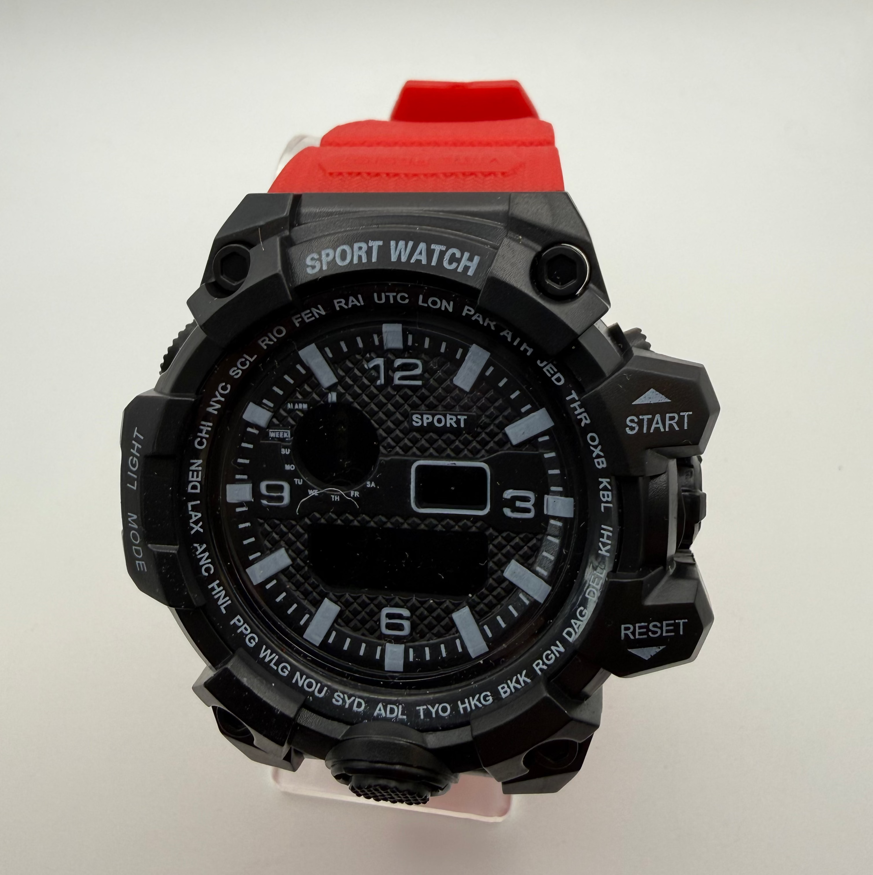 Sport Dual Display World Time Watch- £12.99