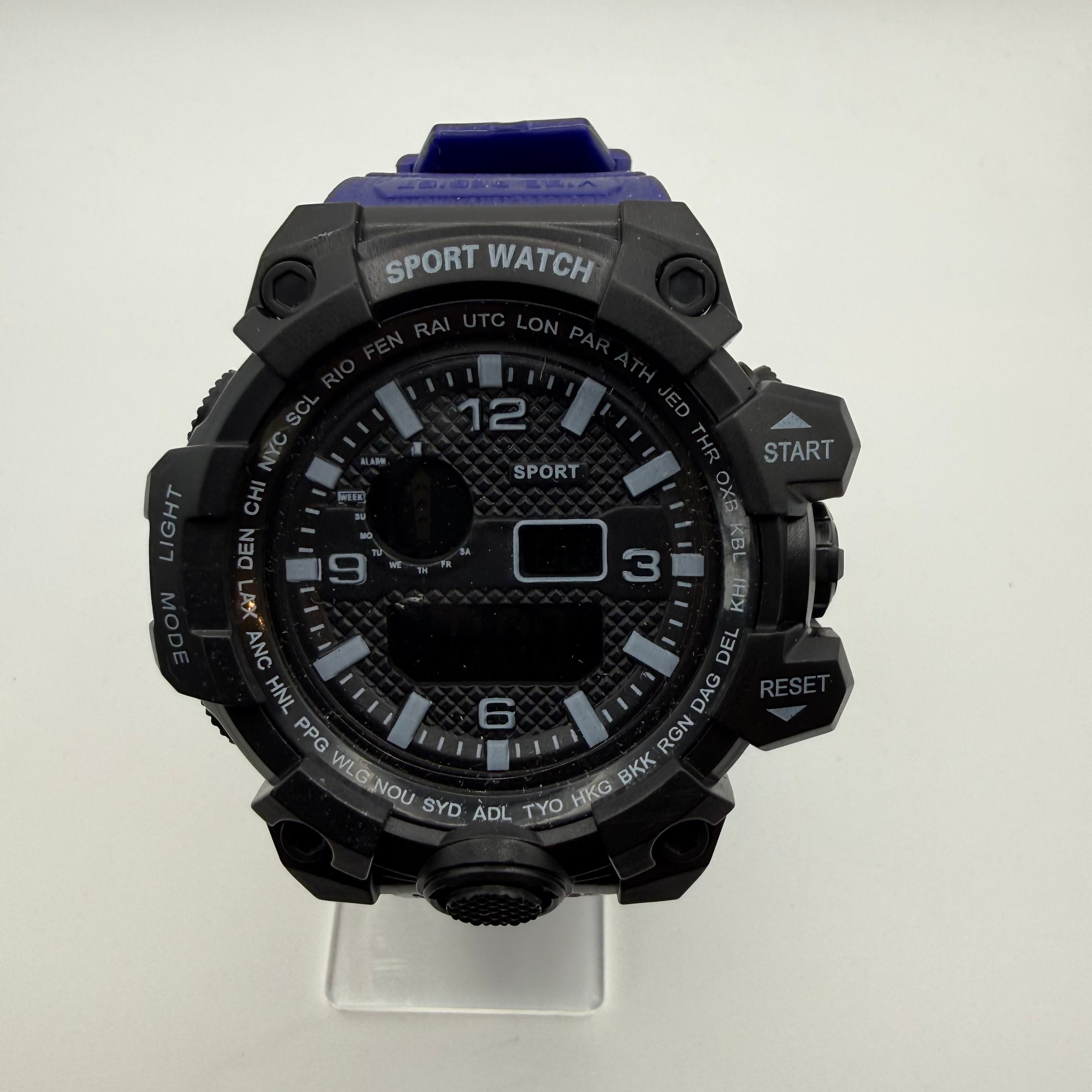 Sport Watch Dual Display – Purple Strap- £12.99