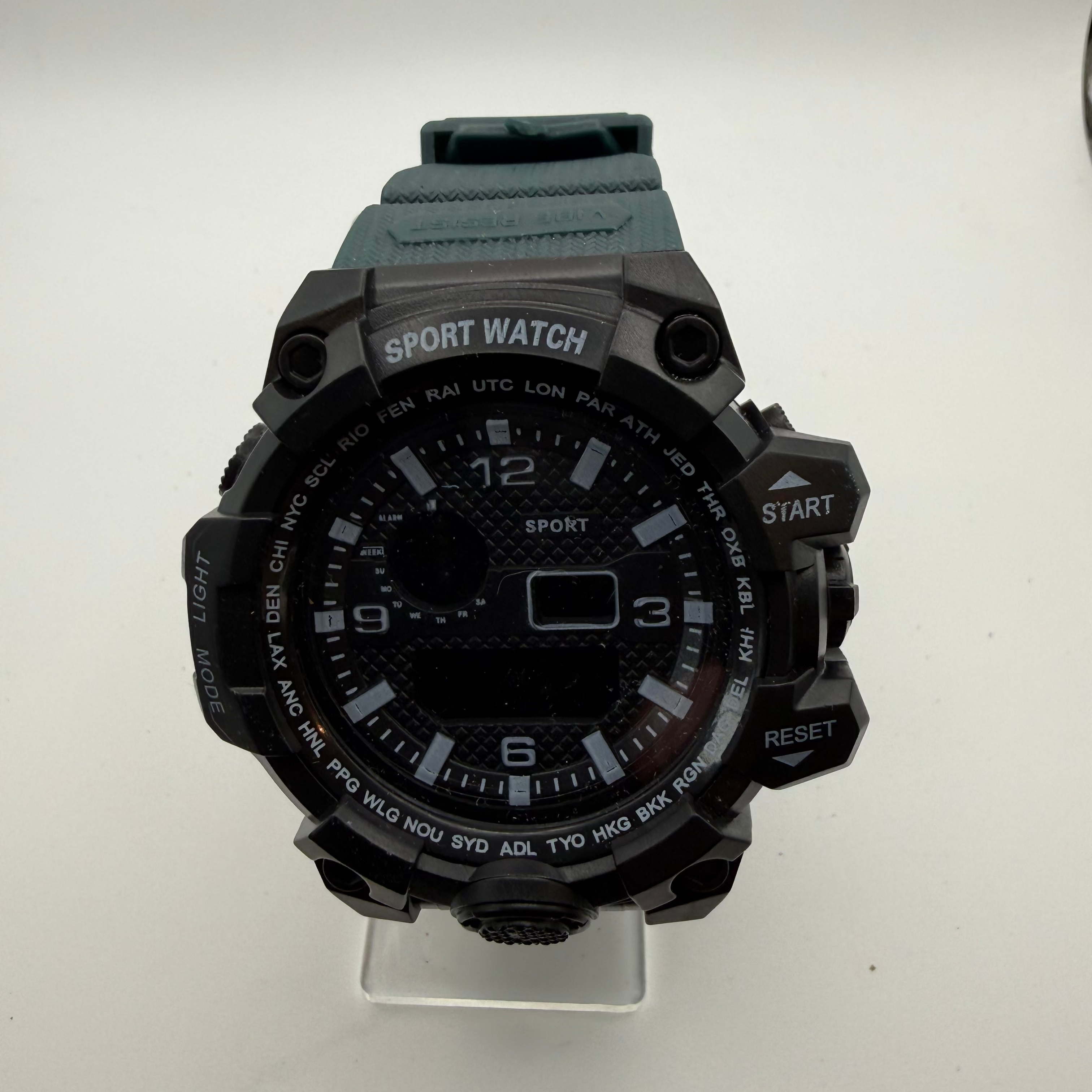 Sport Dual Display World Time Watch- £12.90