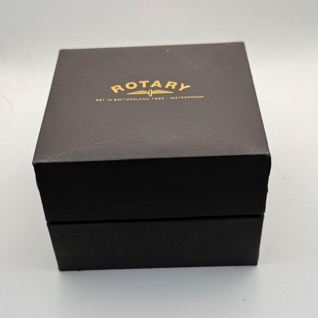 Rotary GB03880/21 Gentleman's Quartz Watch – Box, Instructions & Spare Links – New Battery Fitted- £70.00