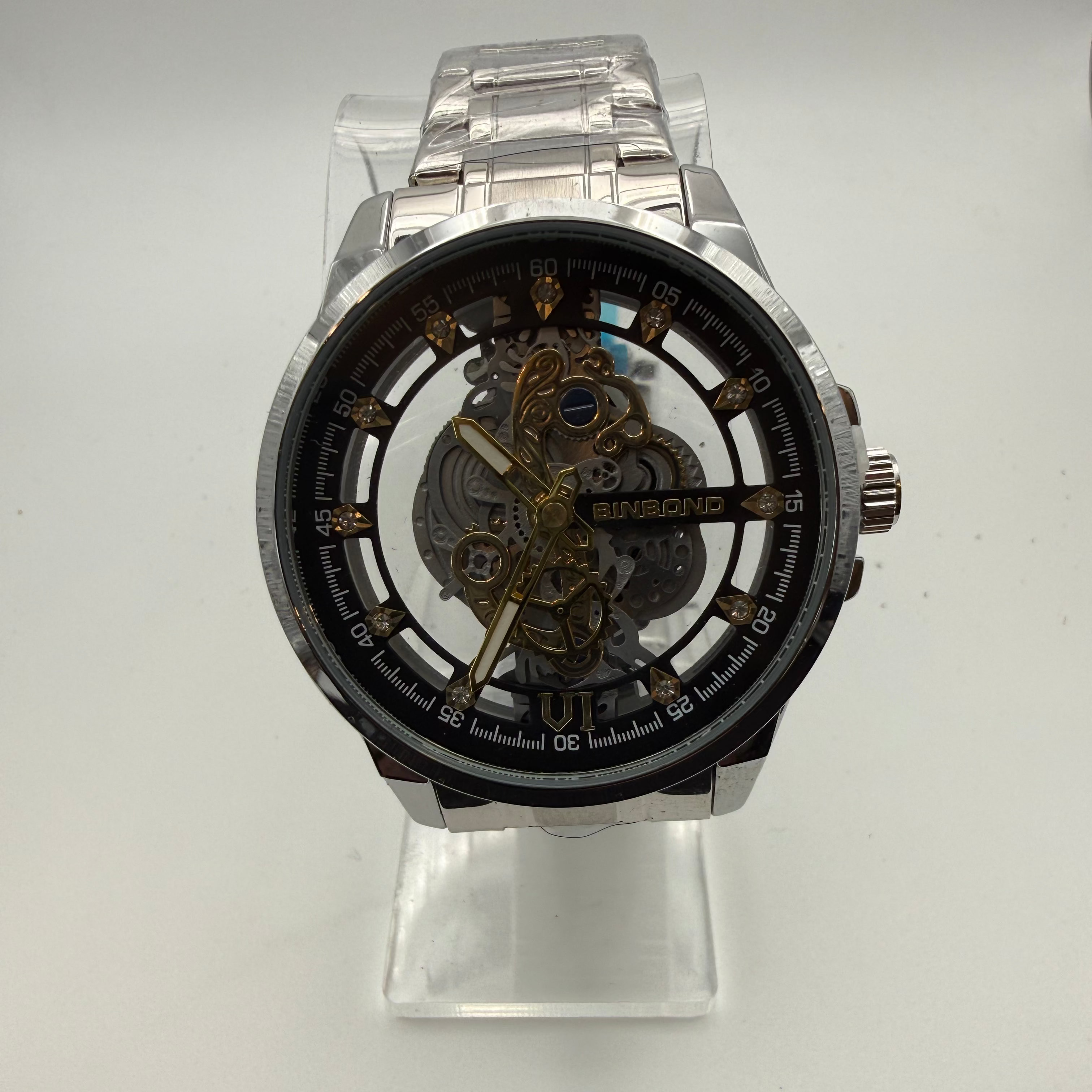 BINBOND Skeleton Automatic Watch- £24.95