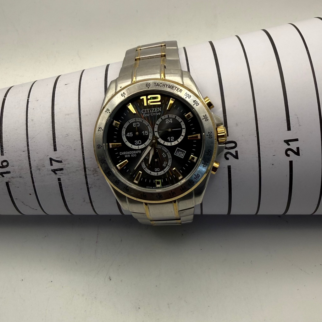 Citizen Eco-Drive Chronograph Two-Tone Men's Watch 44mm WR100 (Fully Tested and Working)- £100.00
