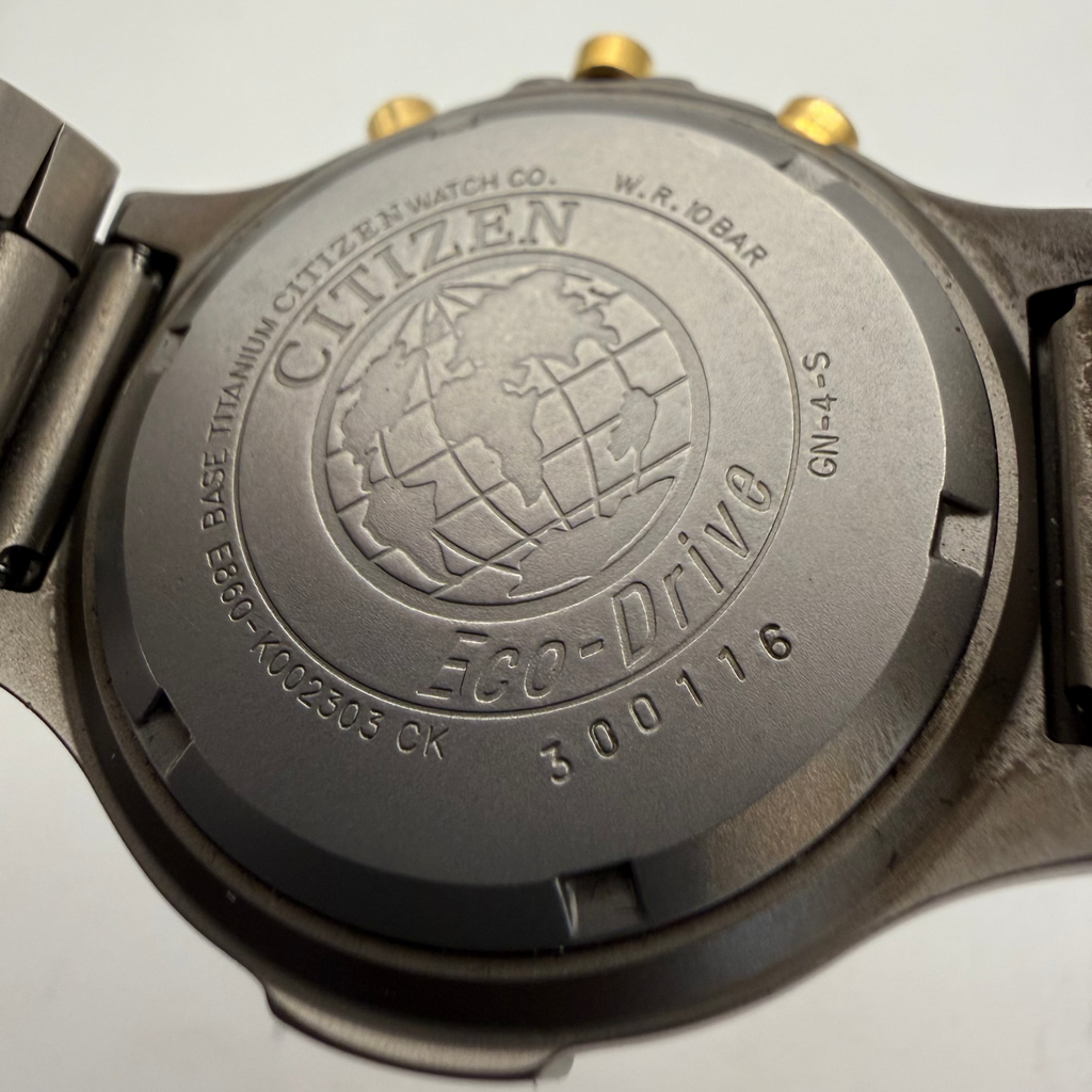 Citizen Eco-Drive Titanium Chronograph Alarm 42mm Men's Watch (Fully Tested and Working)- £