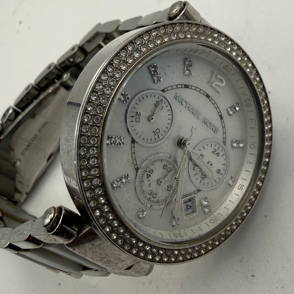 Michael Kors Ladies Chronograph Crystal Bezel Watch 42mm (Fully Tested and Working)- £45.00