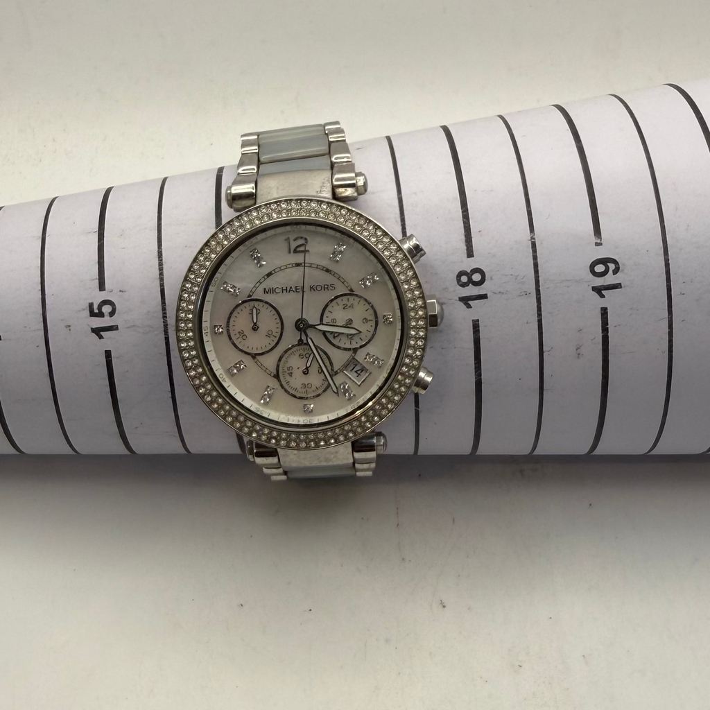 Michael Kors Ladies Chronograph Crystal Bezel Watch 42mm (Fully Tested and Working)- £45.00