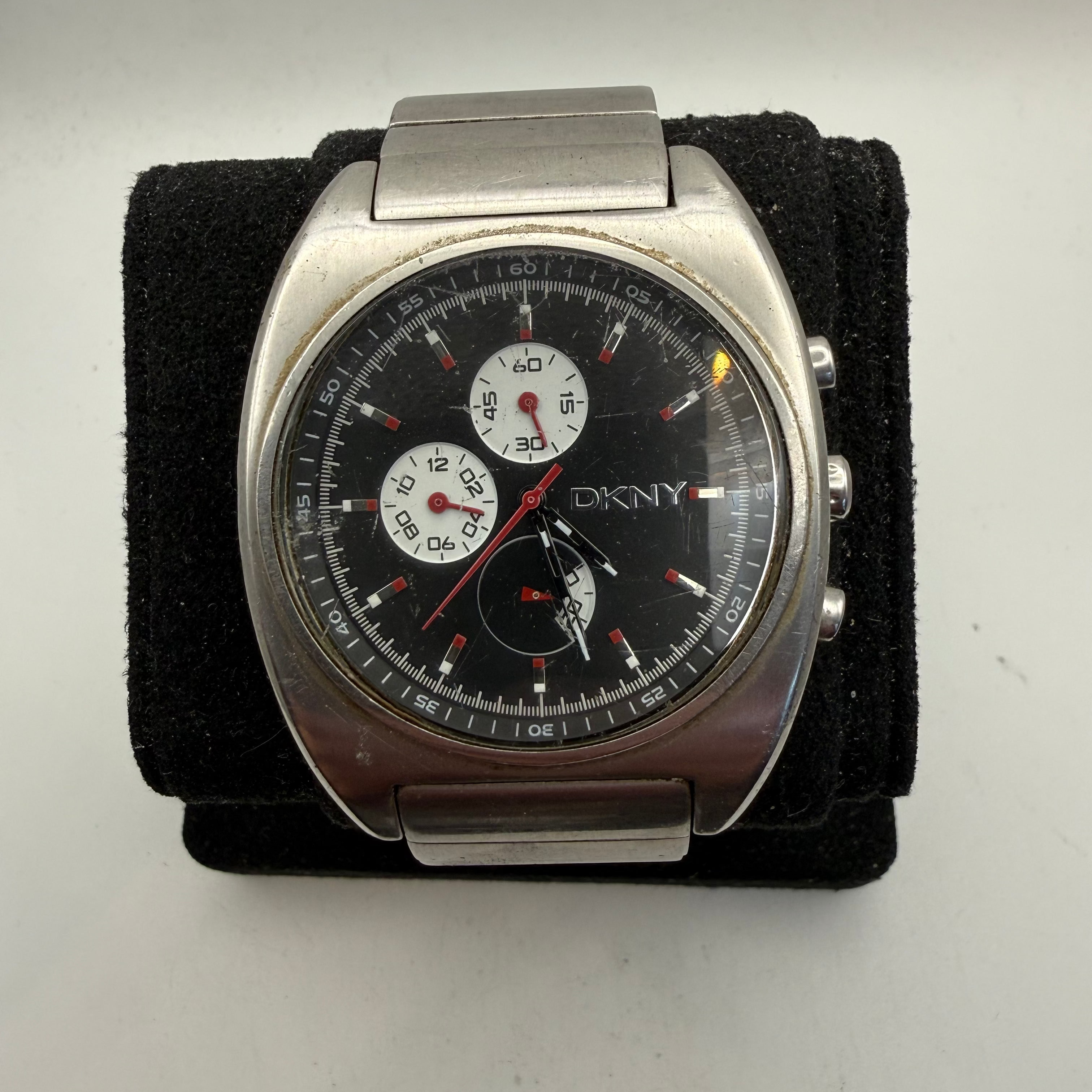 DKNY NY-5081 Men's Chronograph Stainless Steel Watch 44mm (Fully Tested and Working)- £45.00