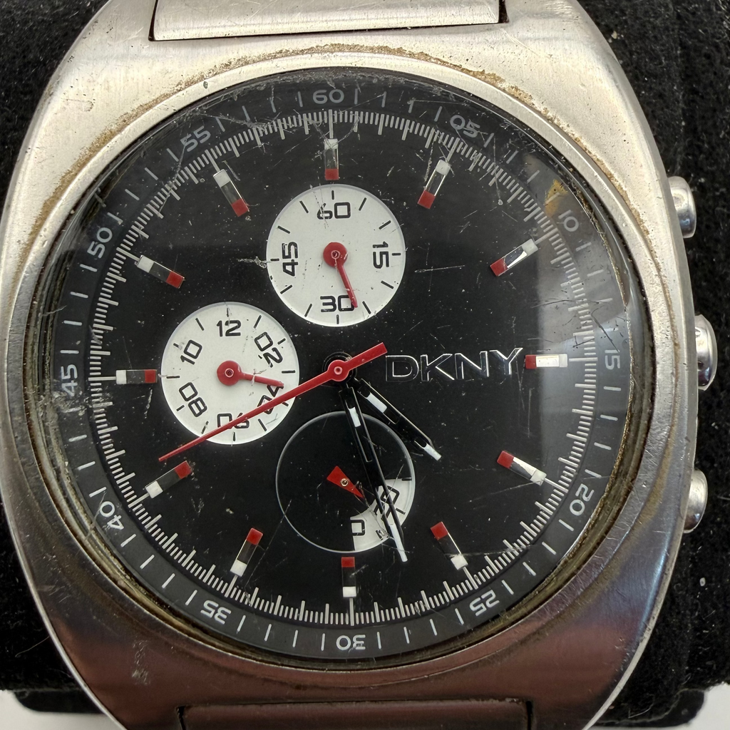 DKNY NY-5081 Men's Chronograph Stainless Steel Watch 44mm (Fully Tested and Working)- £45.00