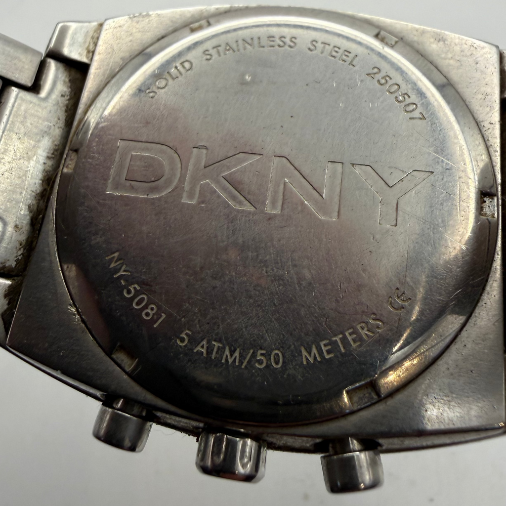 DKNY NY-5081 Men's Chronograph Stainless Steel Watch 44mm (Fully Tested and Working)- £45.00